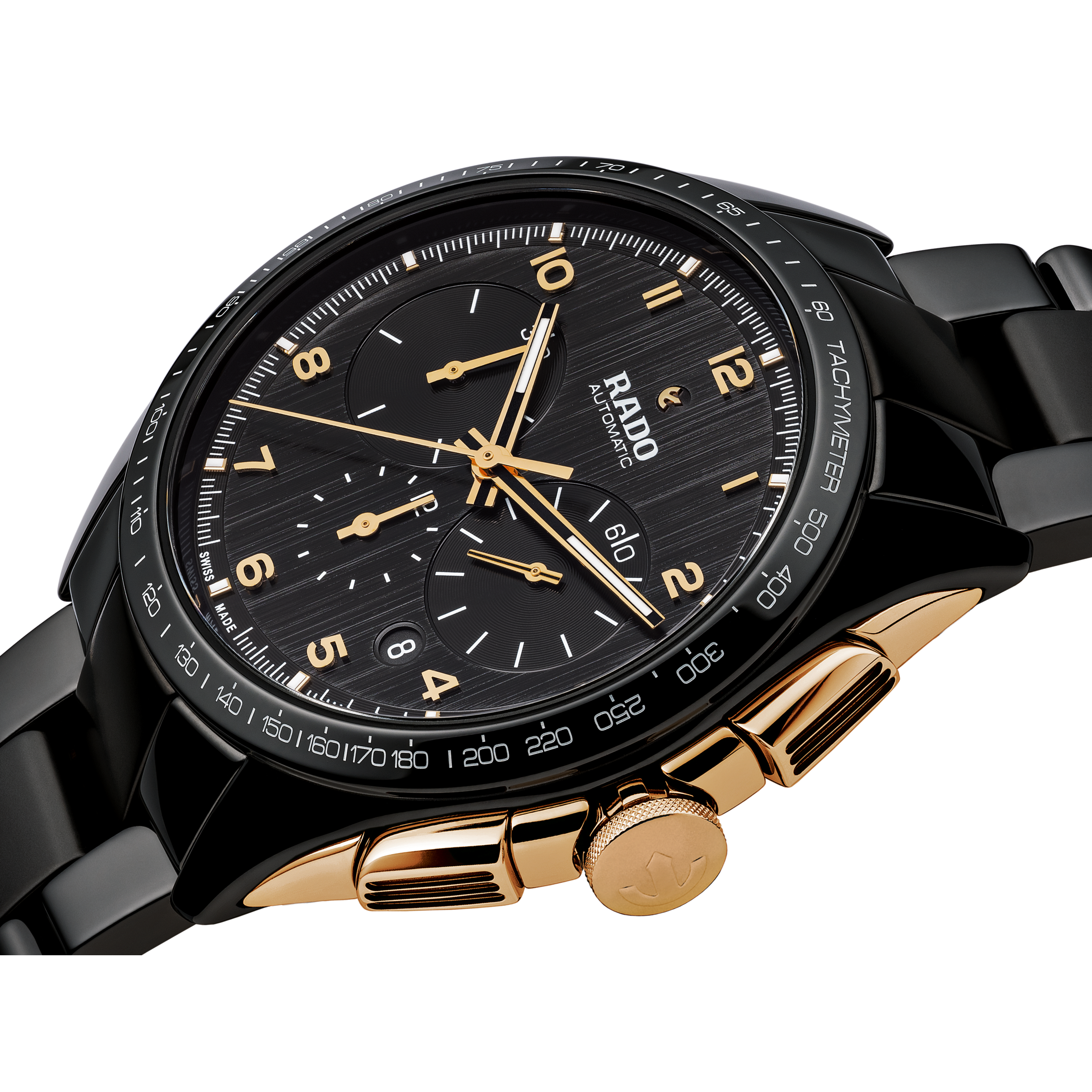Rado Hyperchrome Black Dial Men 45mm