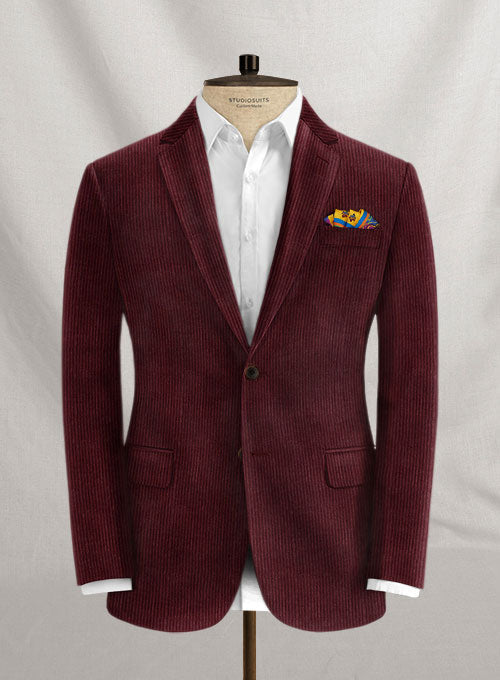 StudioSuits Berry Wine Corduroy Suit - view 2