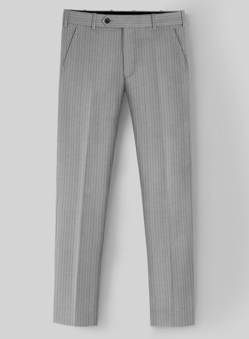 StudioSuits Reda Tibaro Gray Stripe Wool Pants