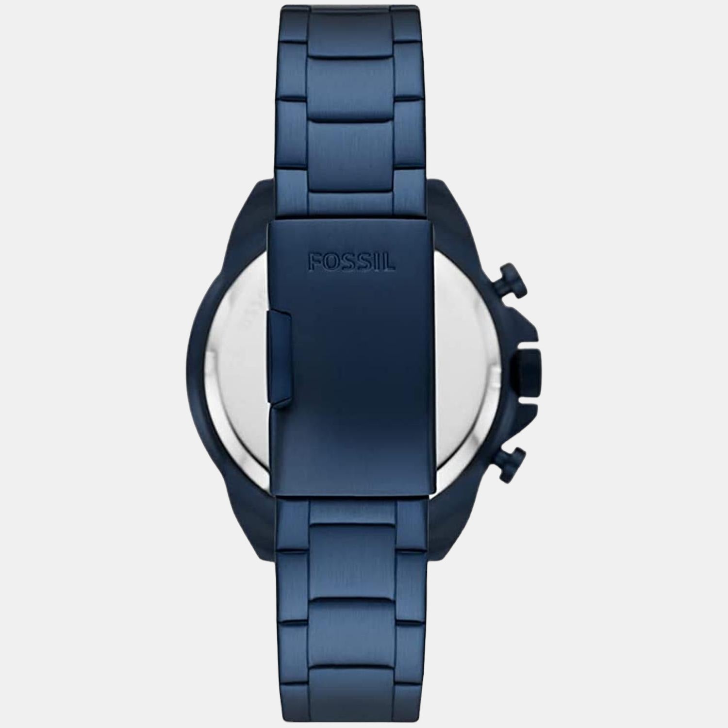 Fossil Bronson Men Quartz Blue Dial Chronograph Stainless Steel Watch FS5916 - view 4