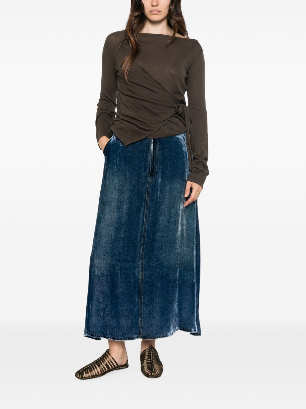 Pierre Louis Mascia Skirt – Viscose 82%, Silk 18% - view 2