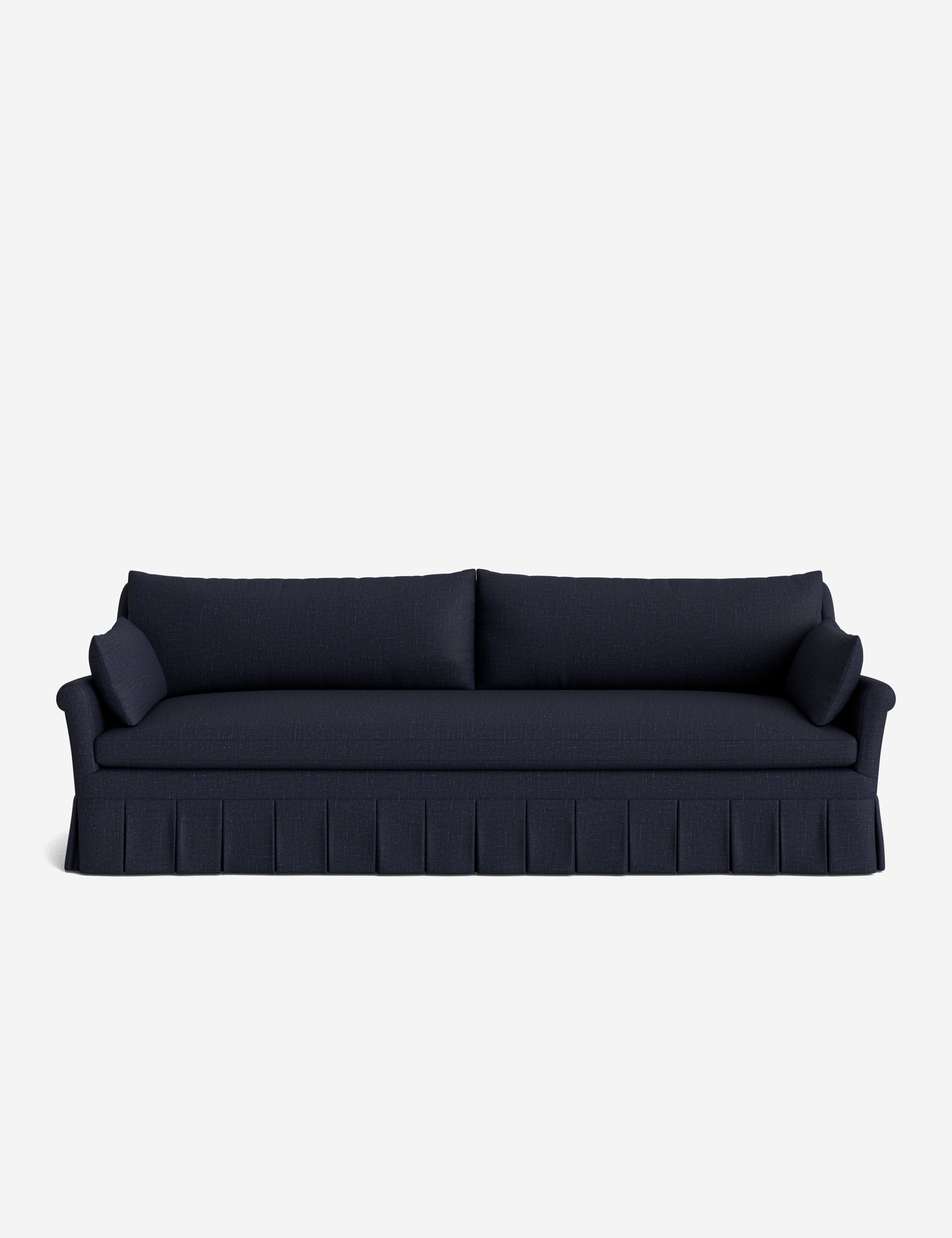Lulu and Georgia Portola Rolled Arm Pleated Sofa - view 126