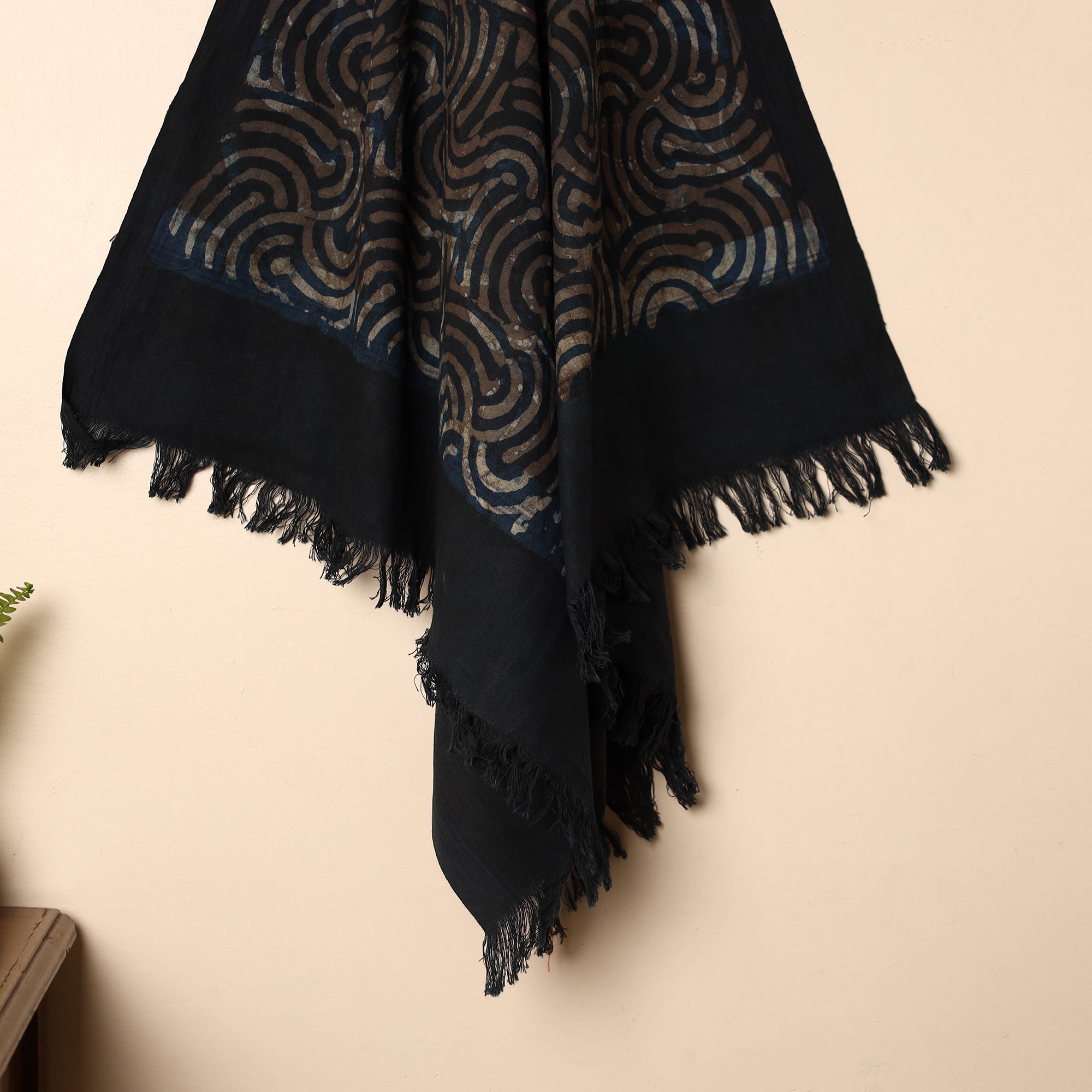 BINDAAS UNLIMITED Black - Handloom Block Printed Cotton Bindaas Towel 19 - view 2