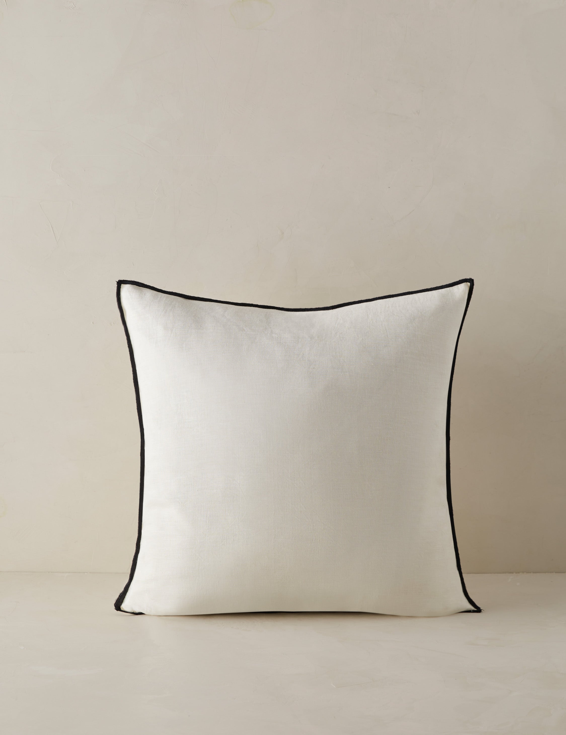 Lulu and Georgia Carys Contrast Linen Pillow - view 12