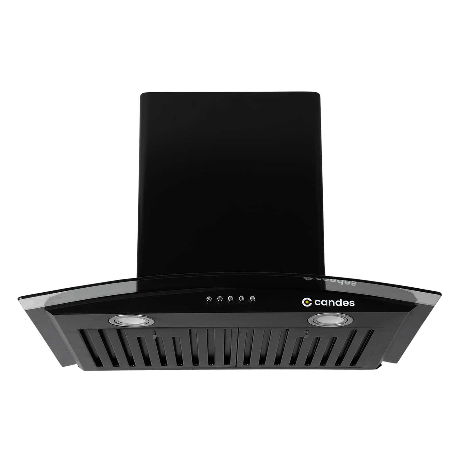 Candes Blaze Kitchen Chimney with Stainless Steel Baffle Filters, Push Button Control, (Black)