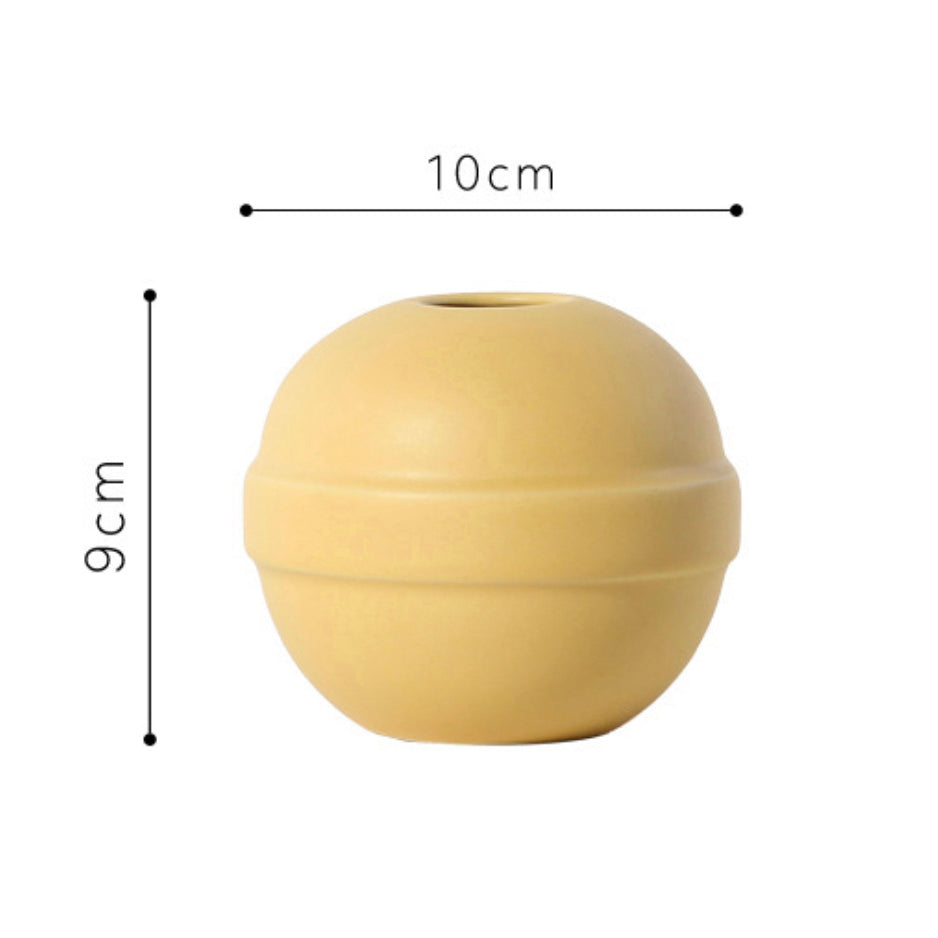 Nestasia Yellow Round Vase - view 3