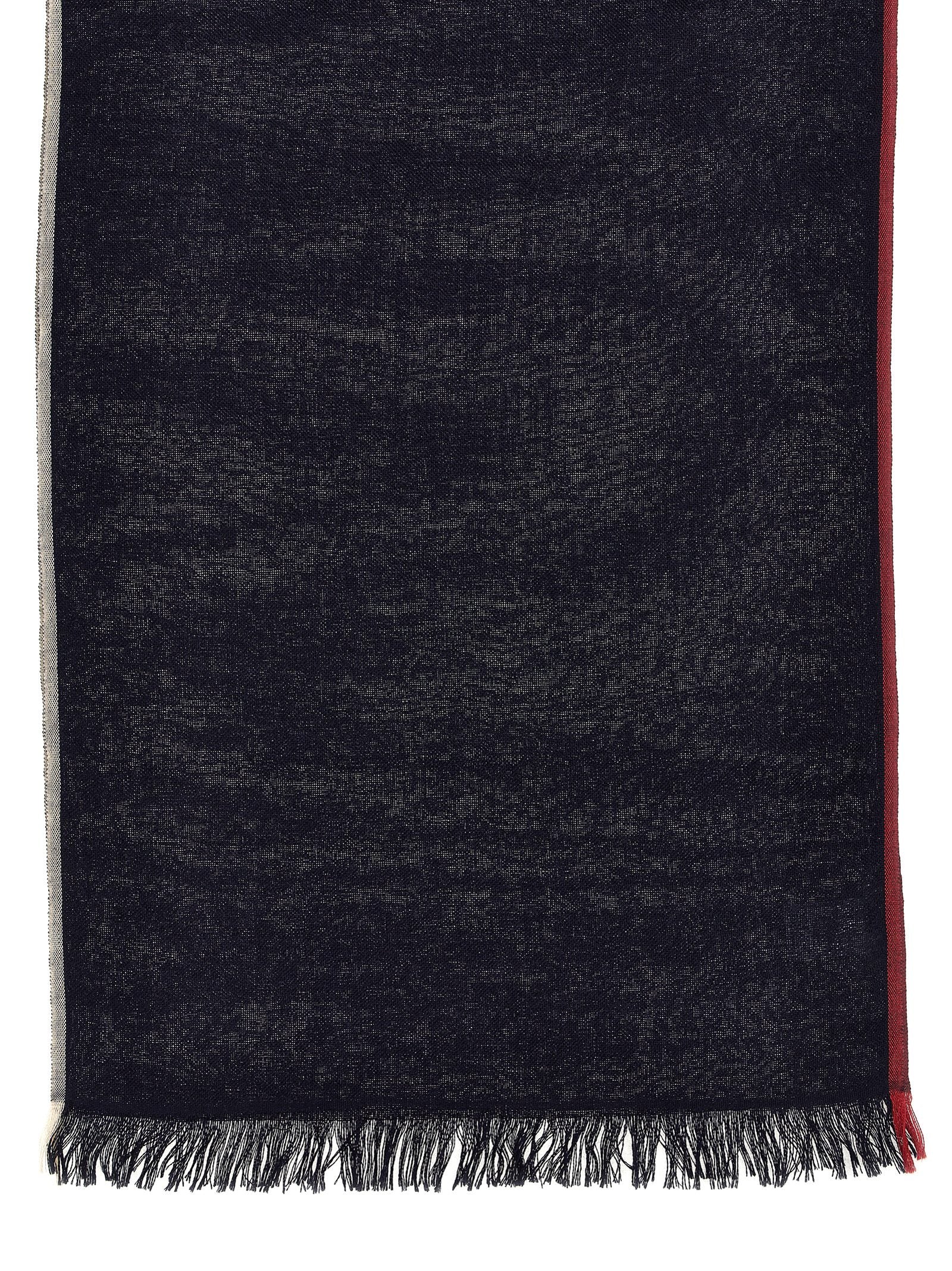 Brunello Cucinelli Contrast Border Scarf – 70% cashmere 30% silk - view 2