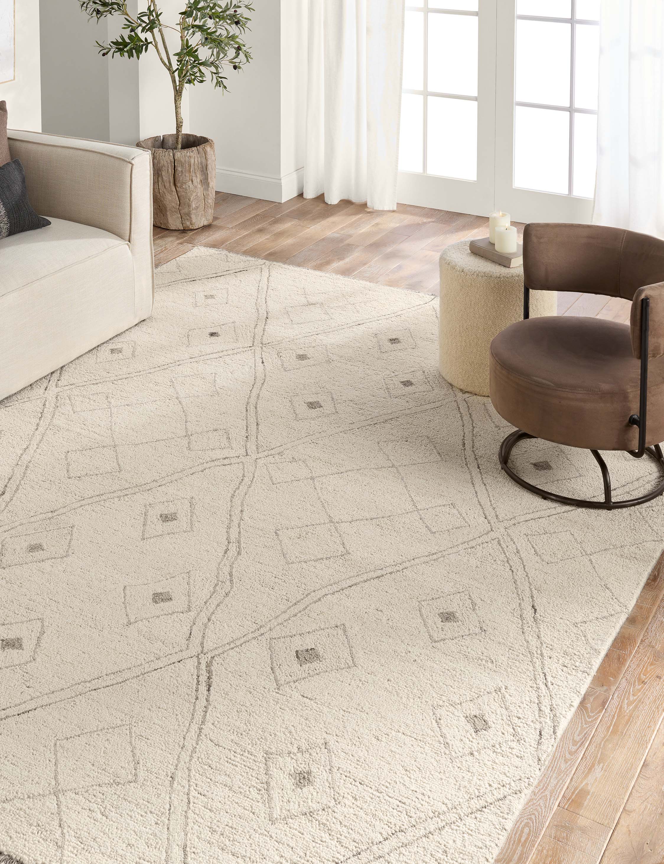Lulu and Georgia Sunisa Hand-Tufted Wool Moroccan-Style Rug - view 2