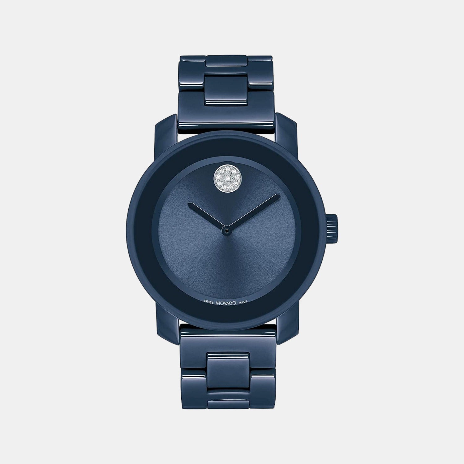 Movado Bold Women Quartz Blue Dial Analog Stainless Steel Watch 3600805