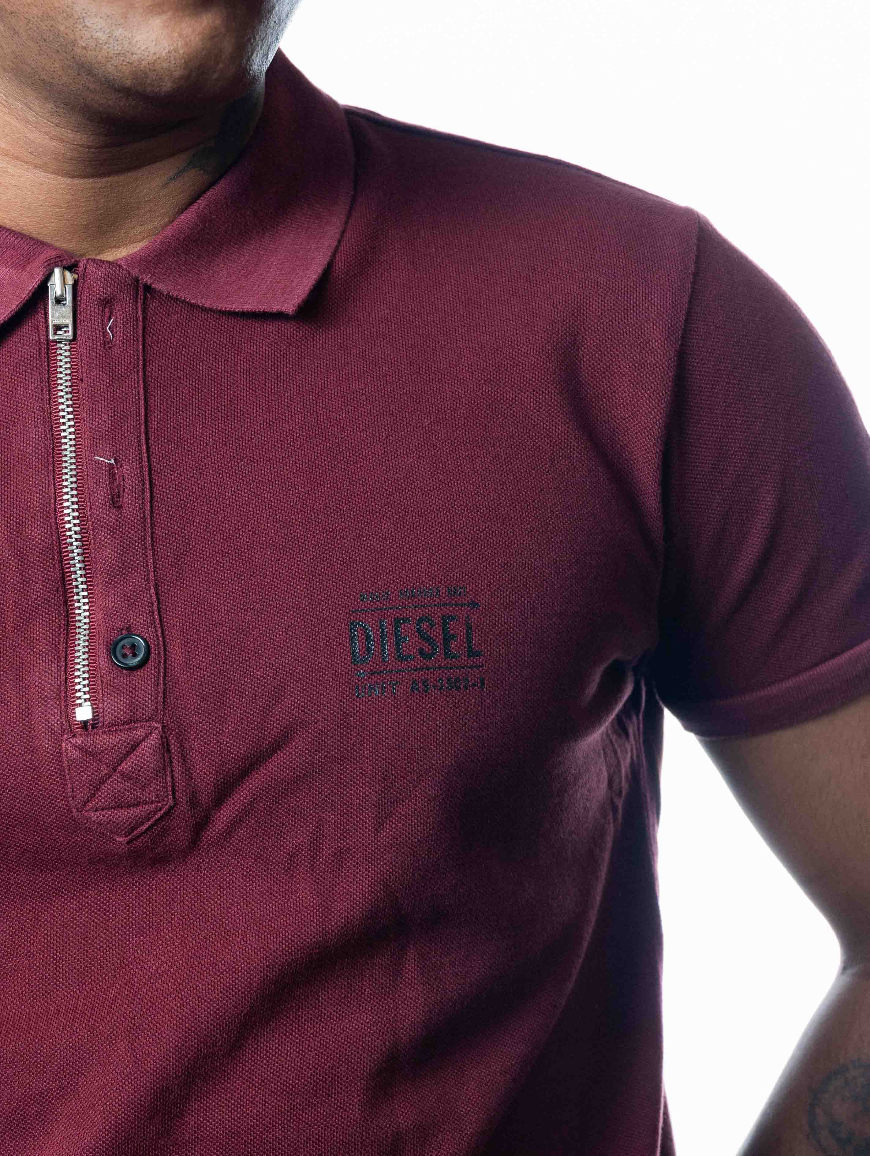 Diesel Red Polo T-Shirt - view 2