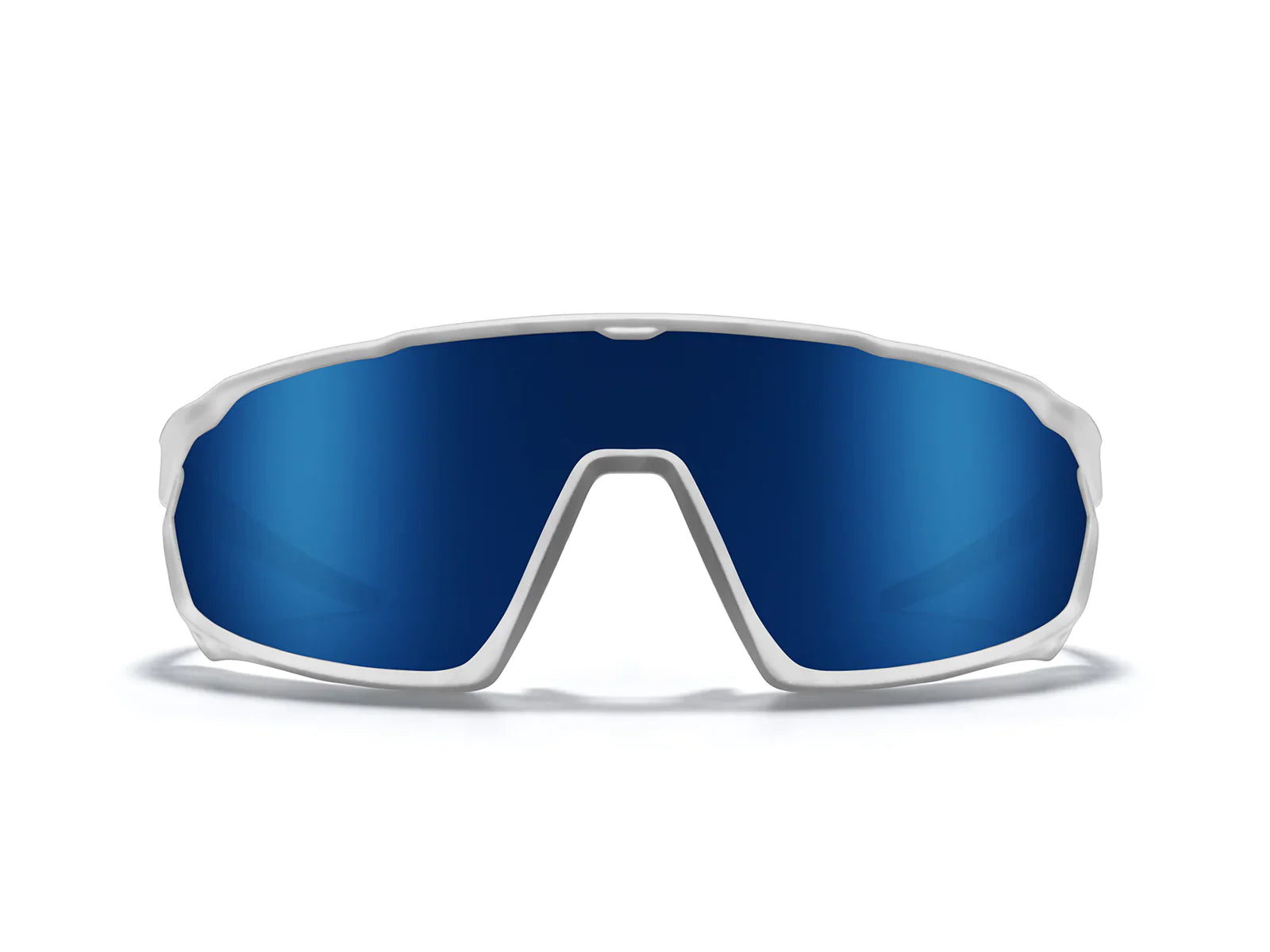 ROKA Outlet CP-1 Sunglasses Outlet – Gloss Cyan/White Frame - Dark Arctic Mirror Lens