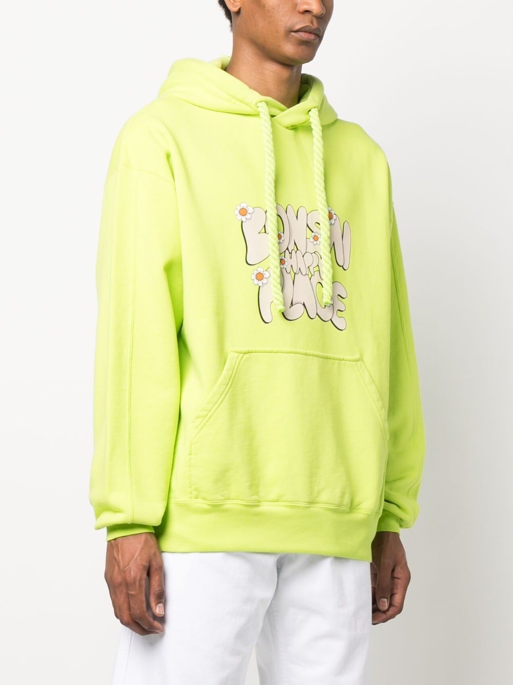 Bonsai Printed cotton hoodie – Cotton 100% - view 2