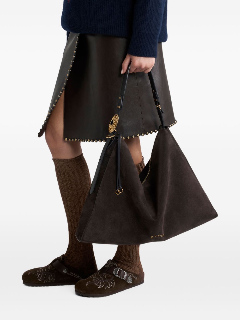 Etro Suede Hobo Bag – 100% Leather - view 2