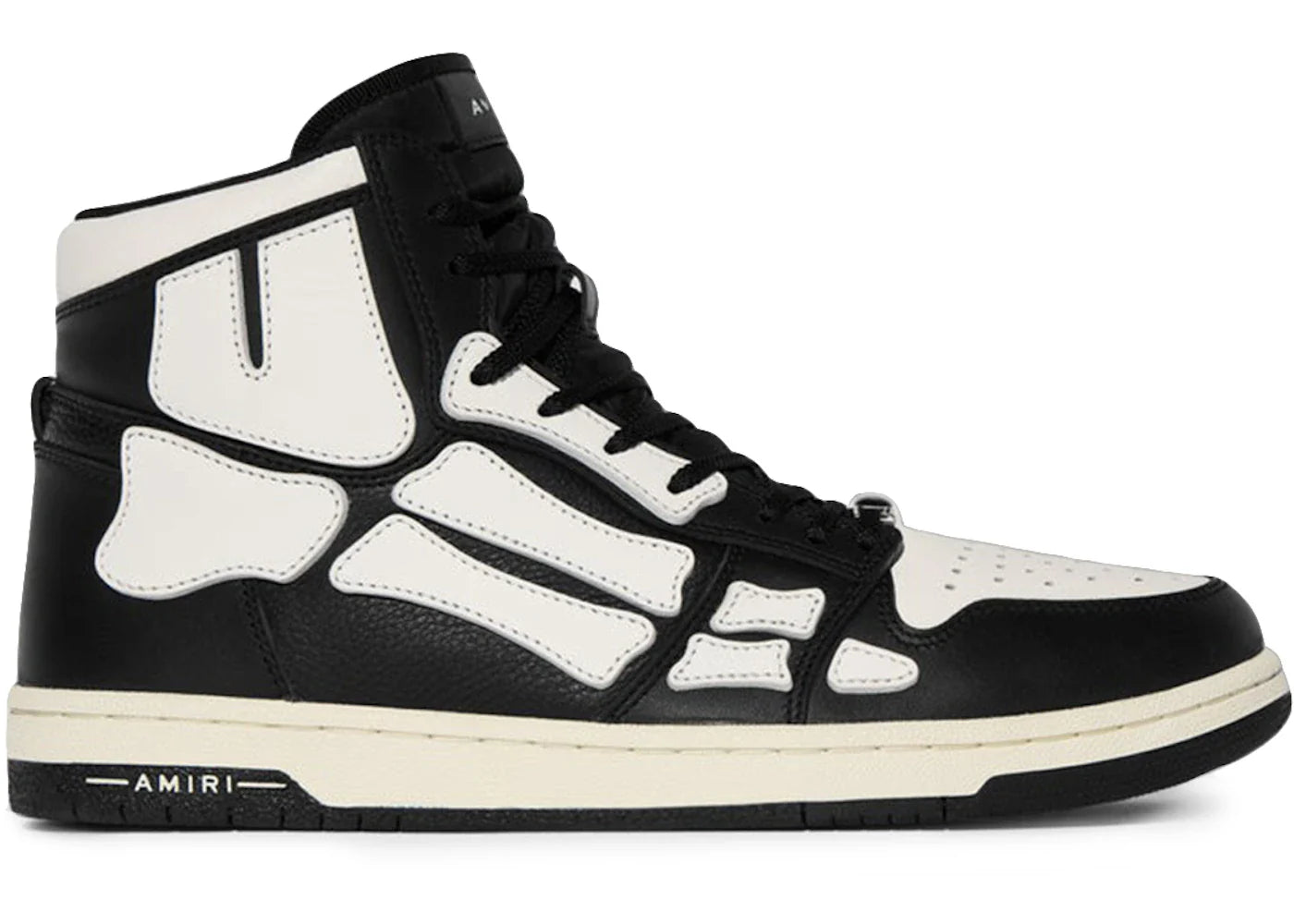 Amiri Skel Top Hi Black Black White