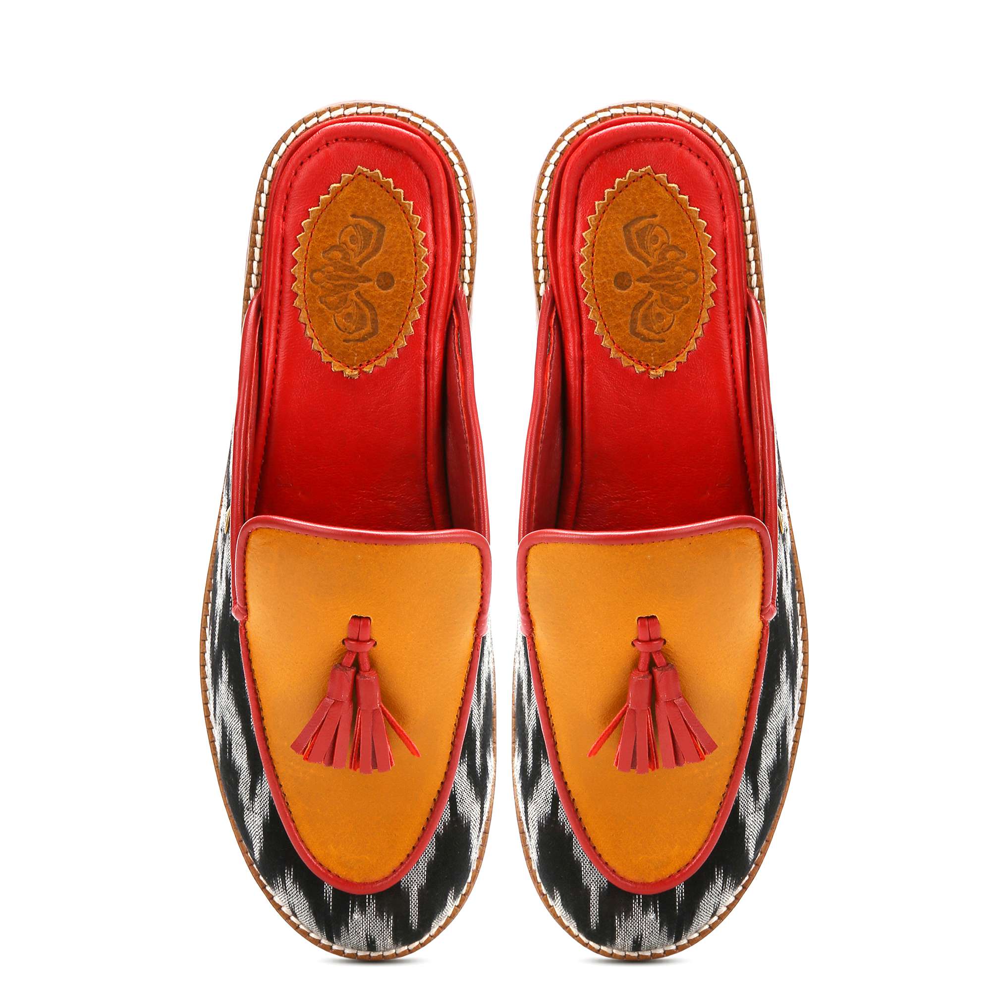 Banjaaran India Ikat Mule_ for Women – Mustard (discontinued) - view 2