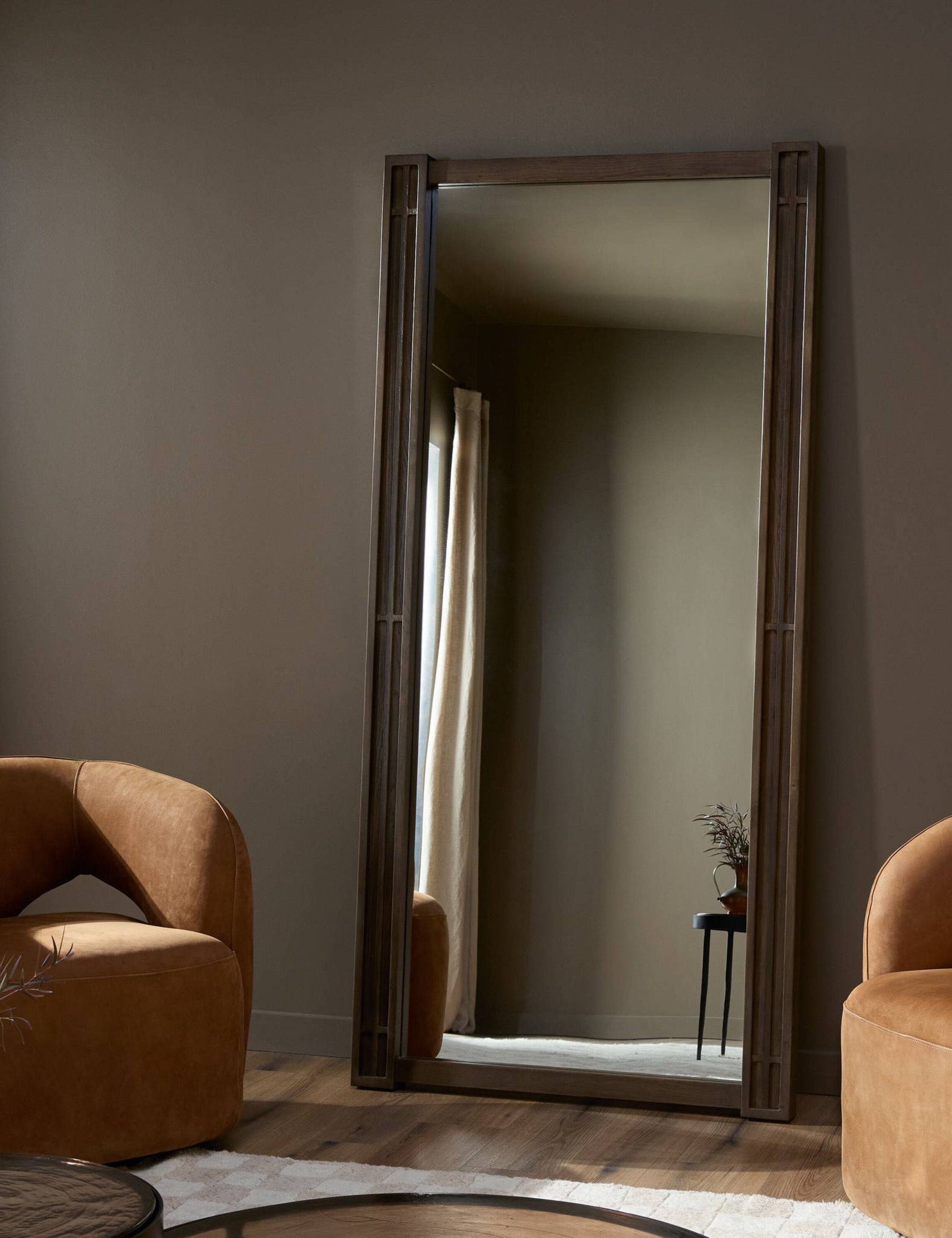 Lulu and Georgia Suri Floor Mirror – Oak - view 2