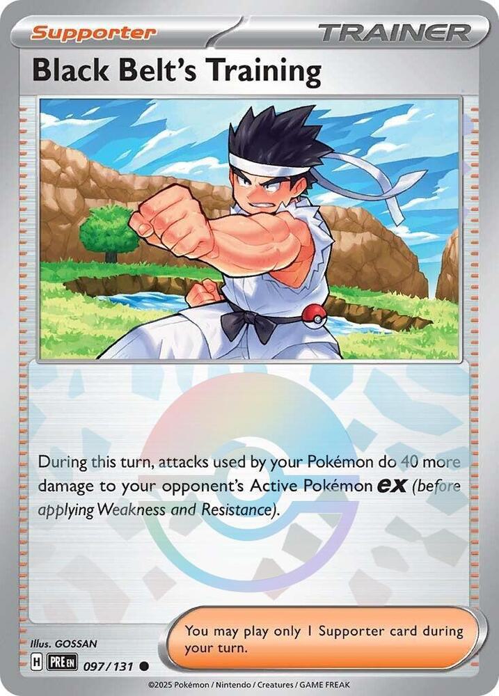 Common sv085-097 reverse – Pokémon Black Belt's Training - Poké Ball Pattern - 097/131 - Common [sv085-097] [Reverse Holo]