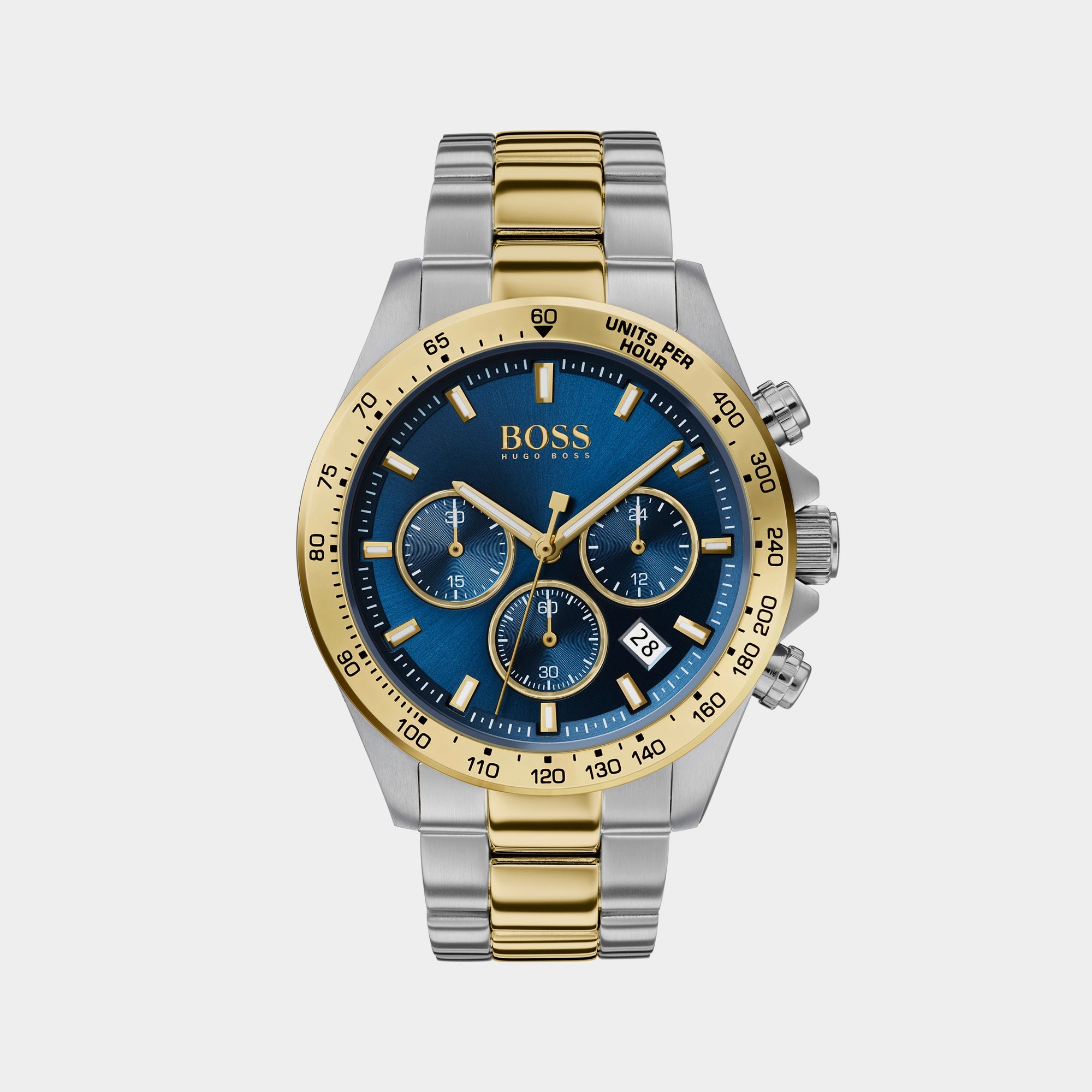Boss Hero Men Quartz Blue Dial Chronograph Stainless Steel Watch 1513767
