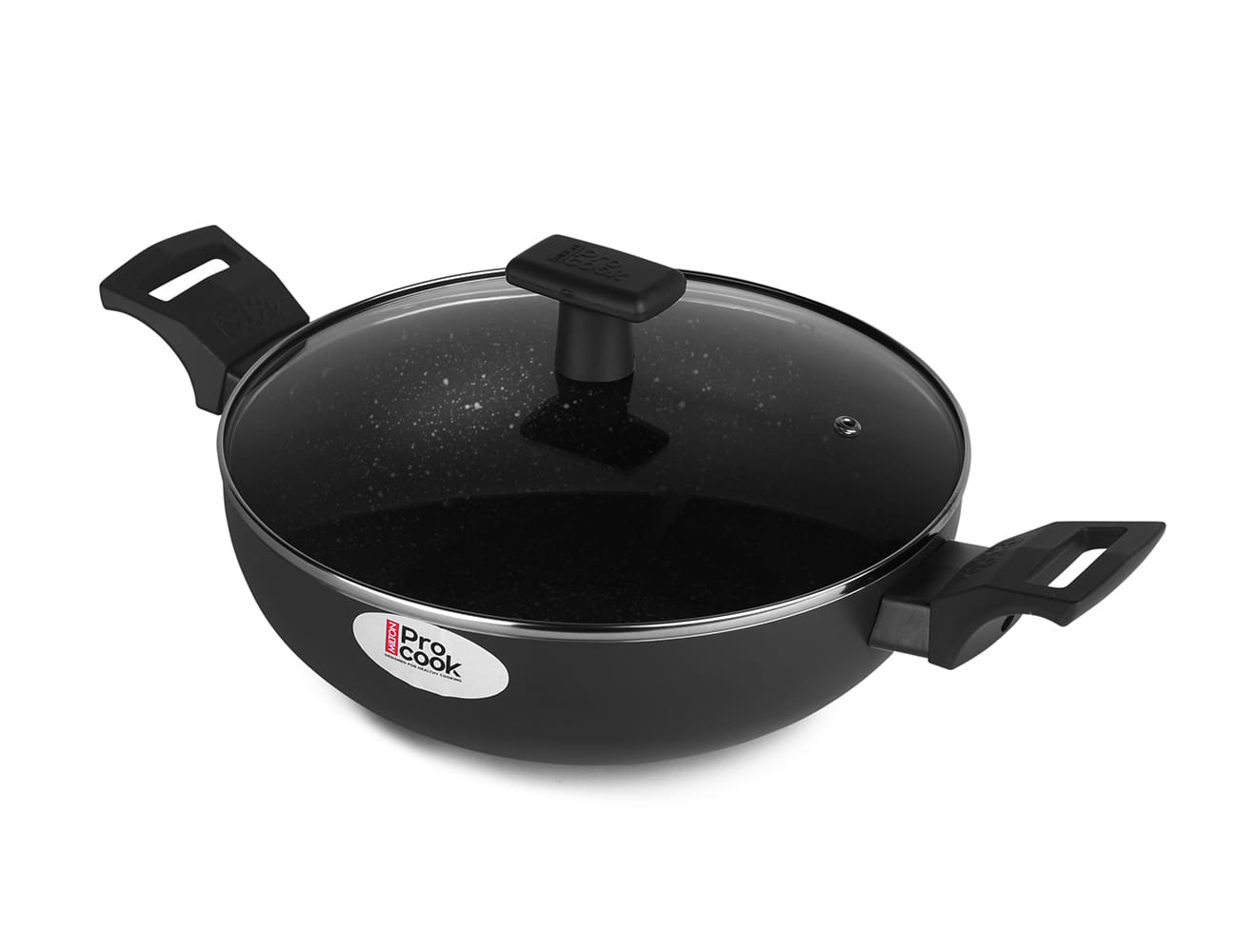 Granito Induction Kadhai with Glass Lid (Milton Procook) - view 4