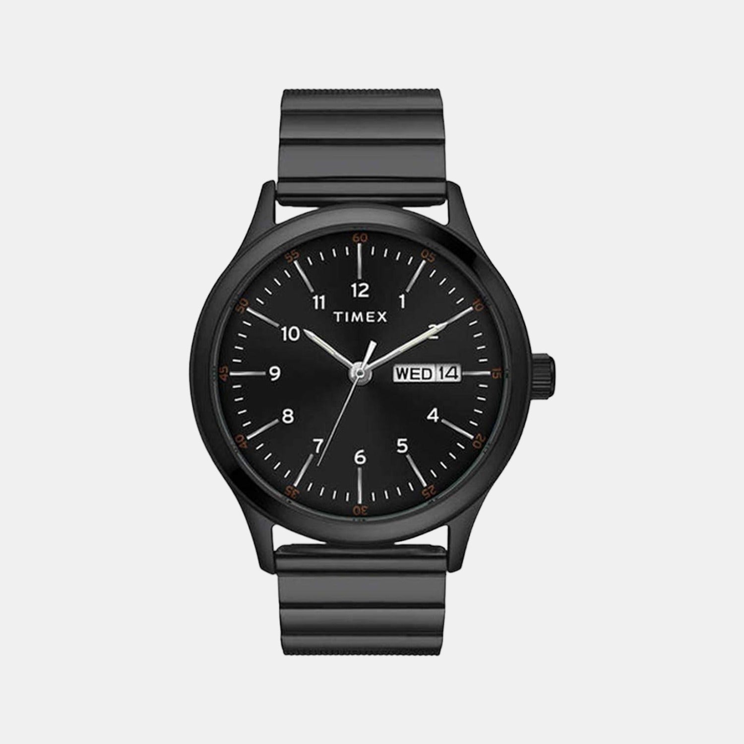 Timex Fashion Men Quartz Black Dial Analog Stainless Steel Watch TWEG19705