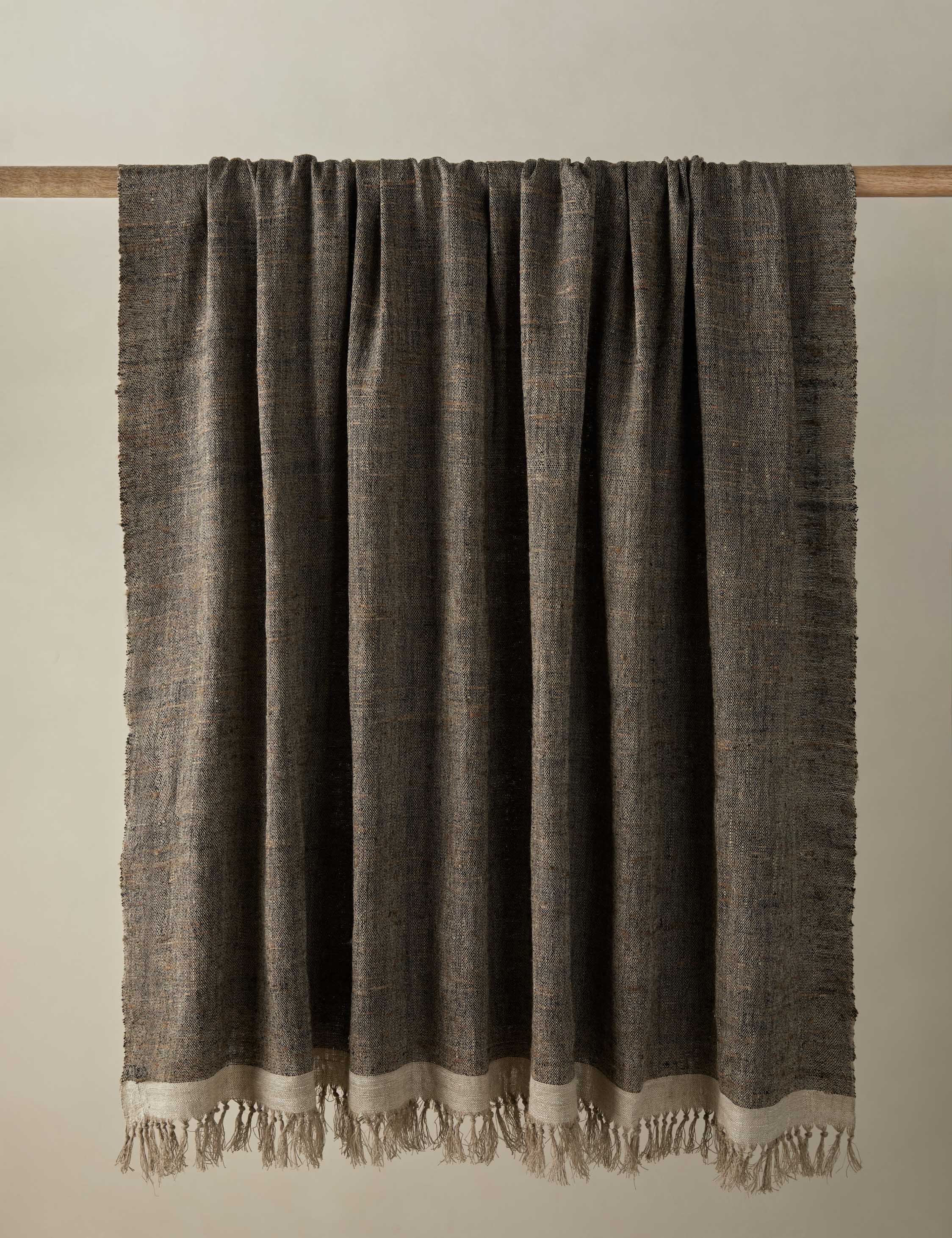 Lulu and Georgia Laba Linen Silk Throw by DISC Interiors