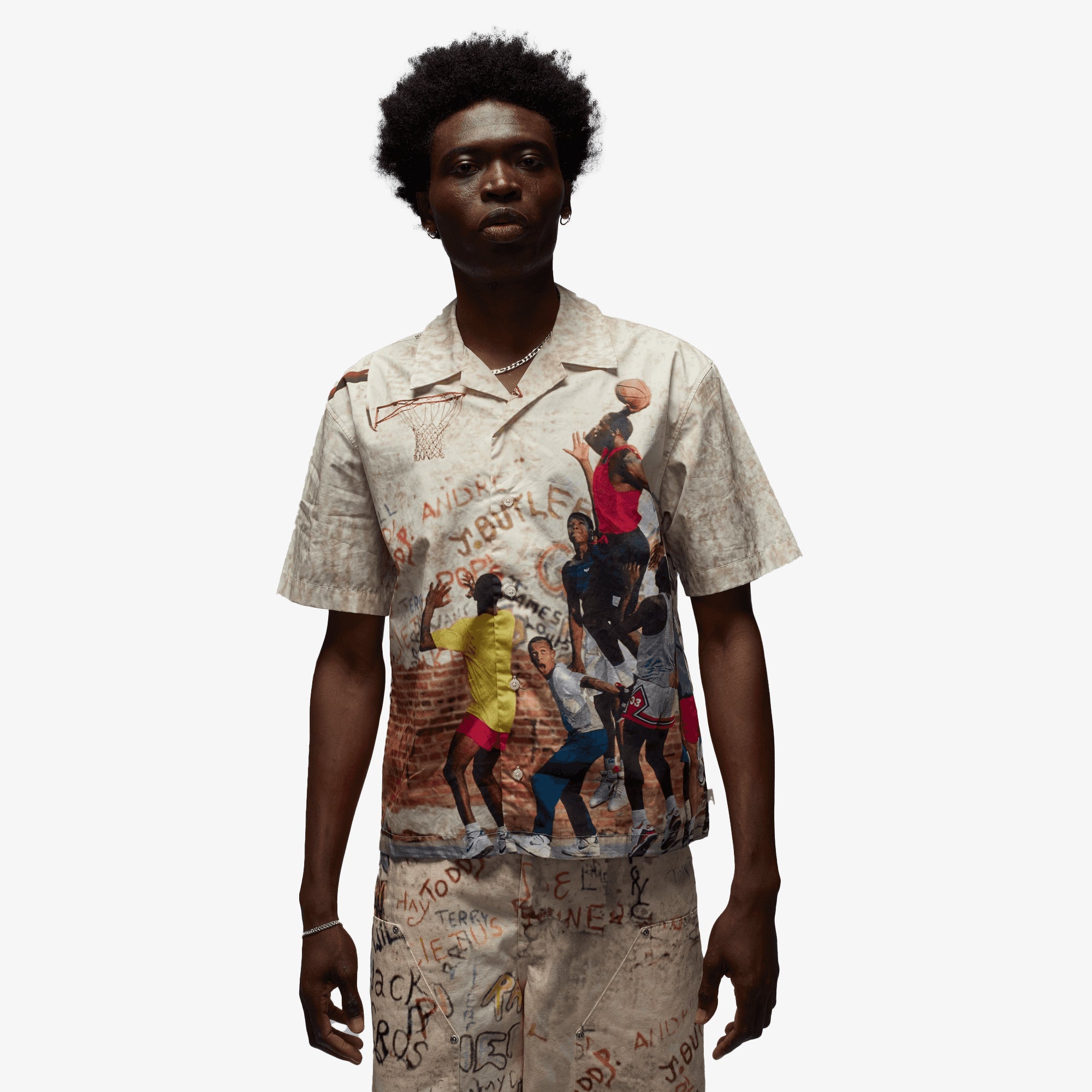 Camp shirt off – Jordan | AIR JORDAN CAMP SHIRT { OFF WHITE/MULTI