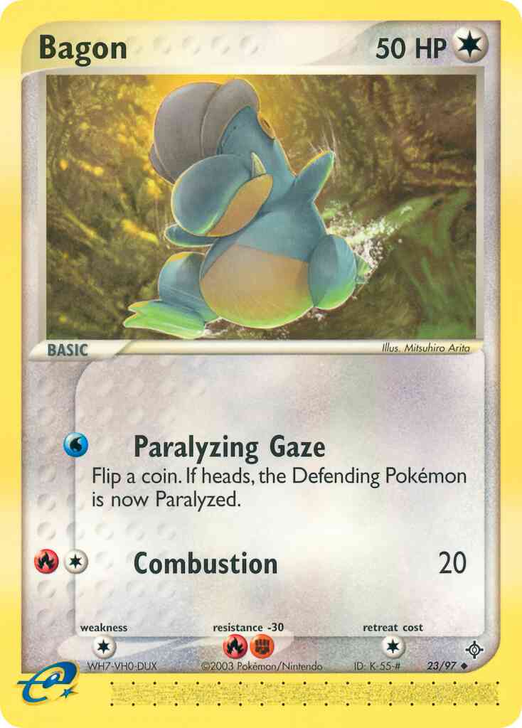 Uncommon ex3-23 non-holo – Pokémon Bagon - 23/97 - Uncommon [ex3-23] [Non-Holo]