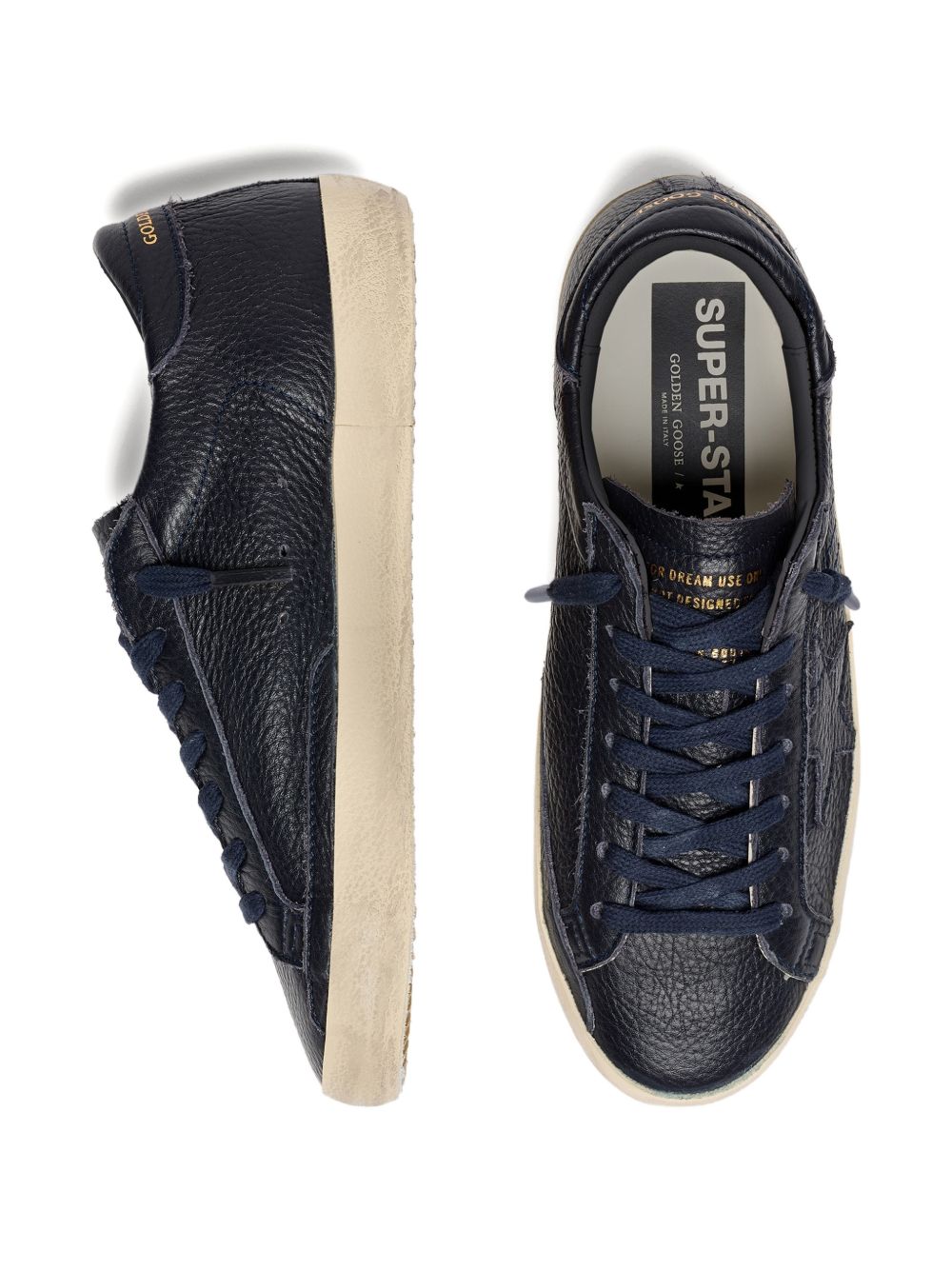 GOLDEN GOOSE Sneakers NAVY – Cow Leather 100% - view 3