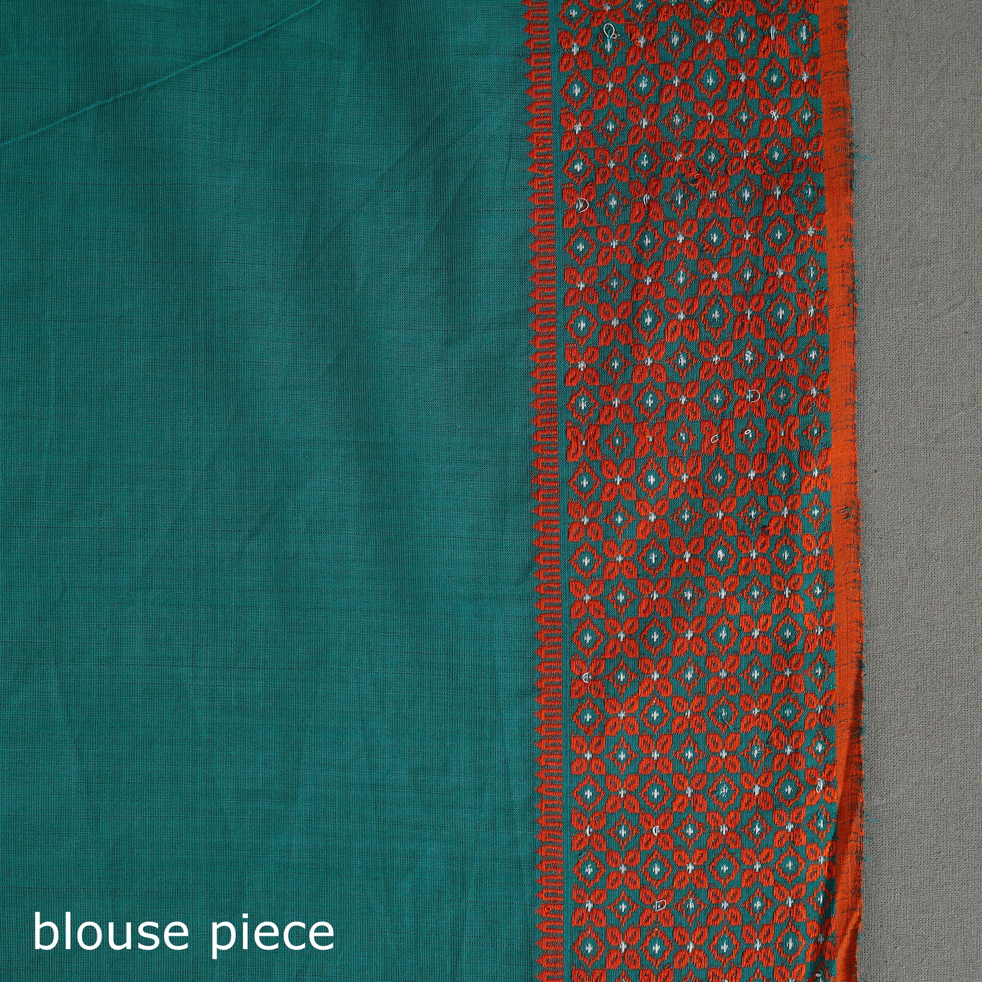 SASHA Blue - Bengal Handwoven Cotton Begampuri Saree 14 - view 7