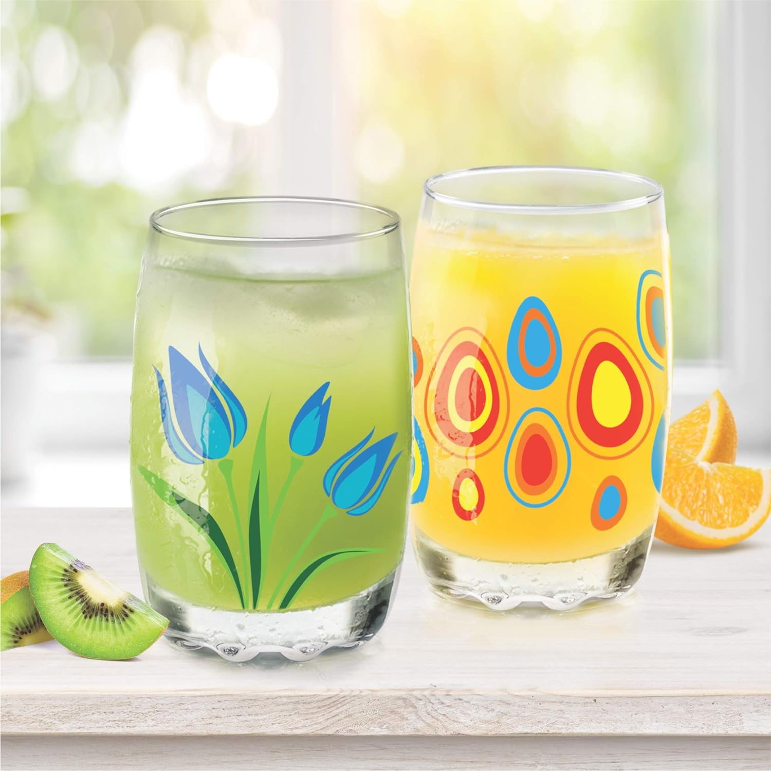 D Ziner Lyon Glass Tumbler (Treo by Milton) – Orange Red - view 3