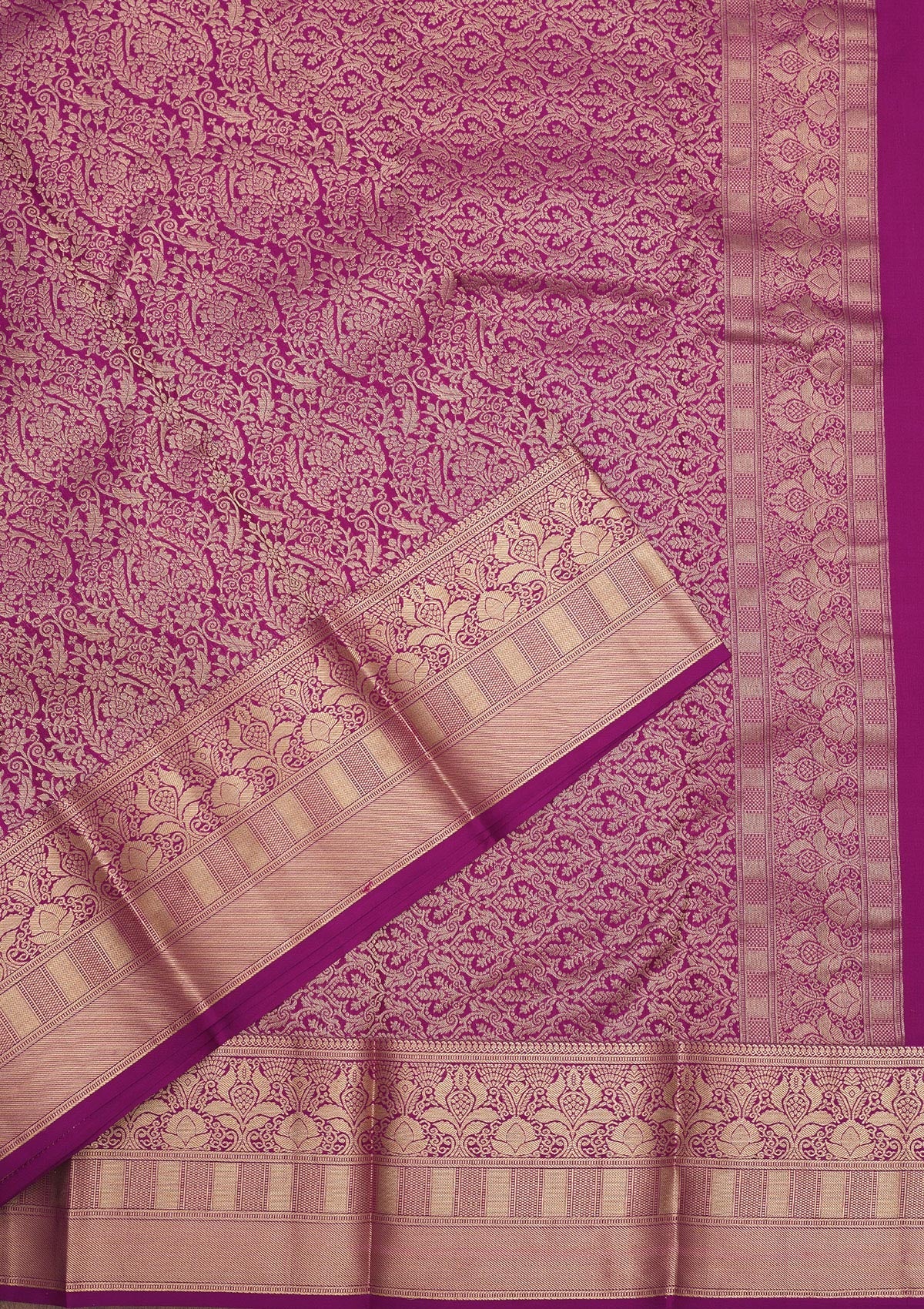 Koskii Lavender Zariwork Pure Silk Saree – Women's - view 3