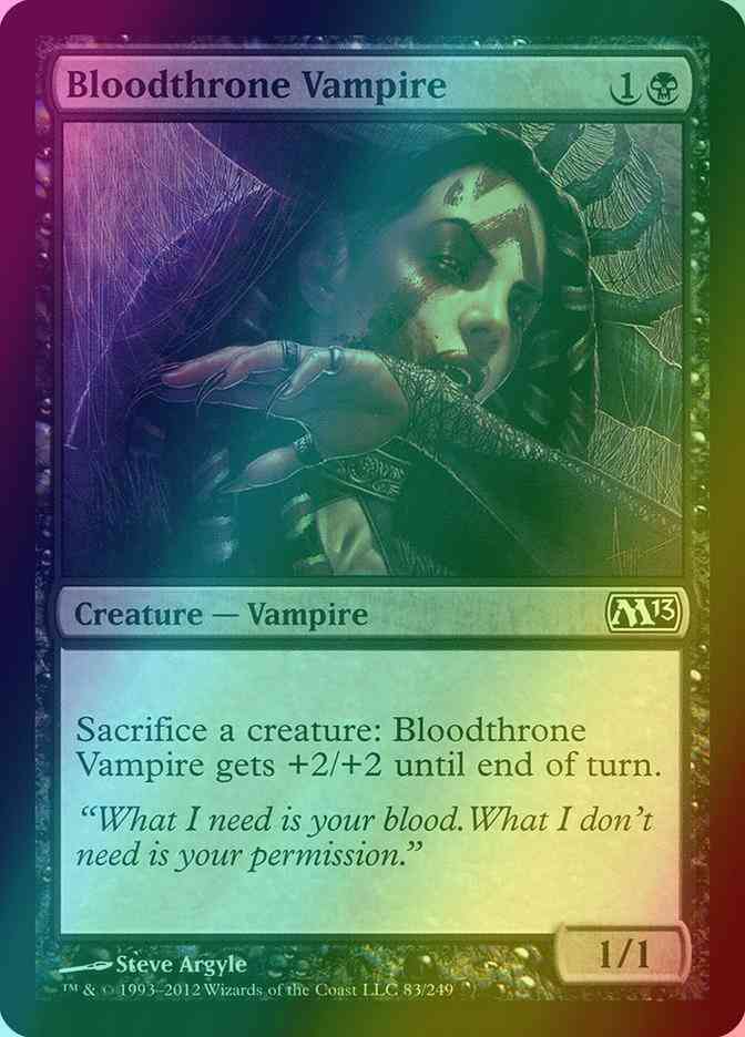 Vampire 83 magic – Bloodthrone Vampire [83] [Magic 2013] [Foil]