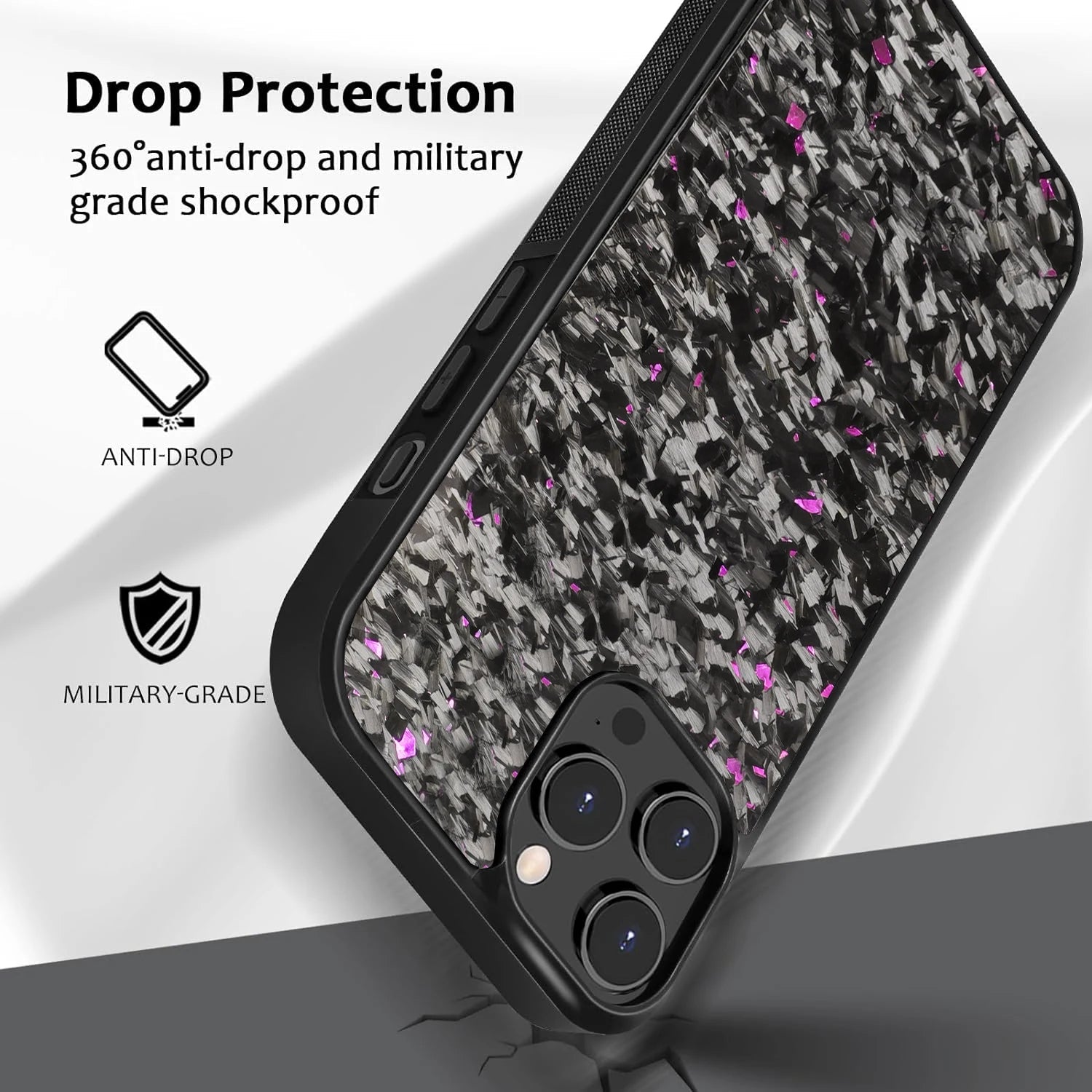 Million Cases Fragmented Confetti Carbon Fiber Case - iPhone - view 8