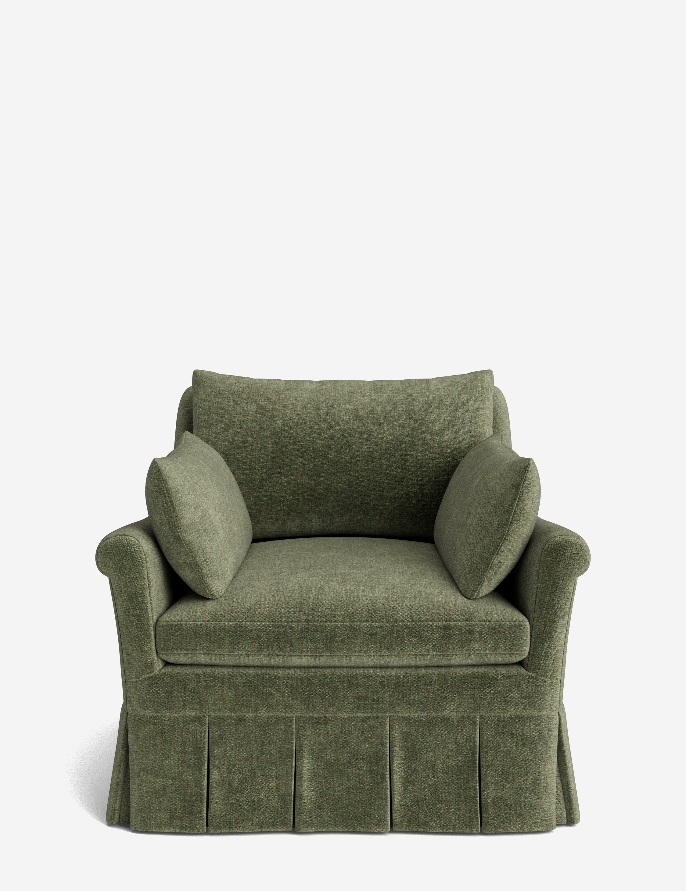 Lulu and Georgia Portola Rolled Arm Luxe Depth Pleated Chair - view 4