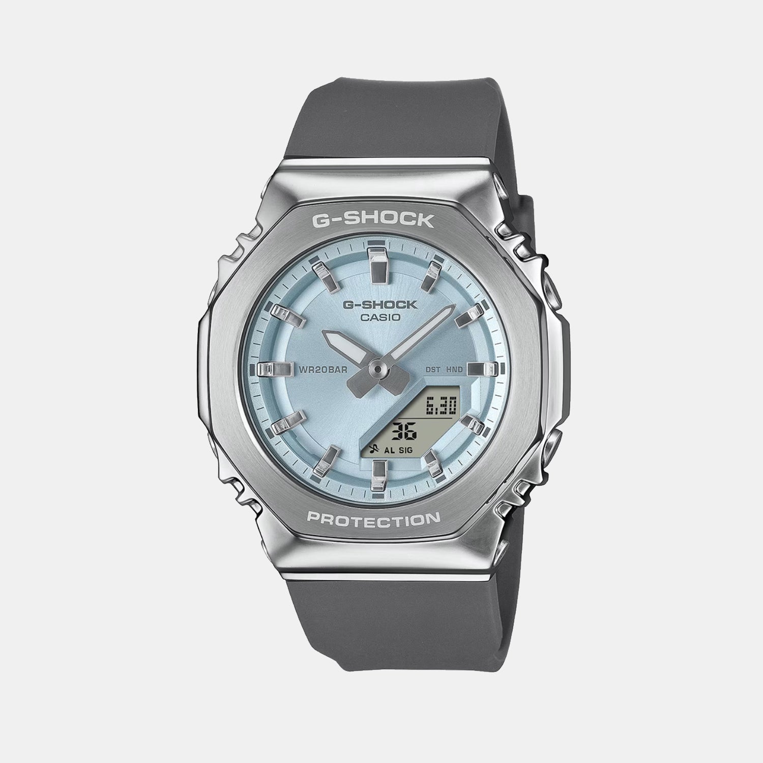 Casio G-Shock Women Quartz Blue Dial Analog-Digital Resin Watch G1624