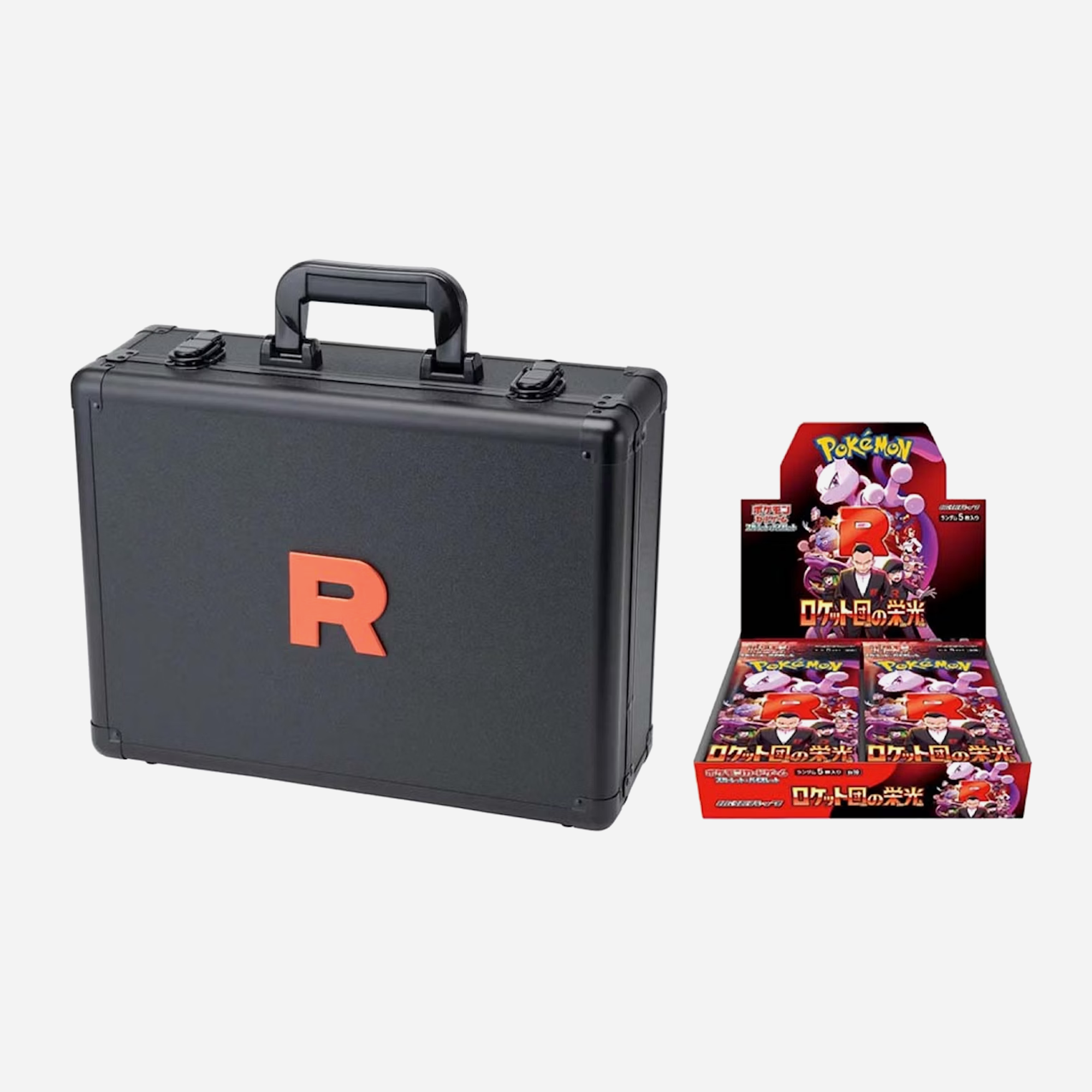 Pokémon 2025 Pokemon Scarlet & Violet Glory of the Rocket Team Attache Case Set with Booster Box