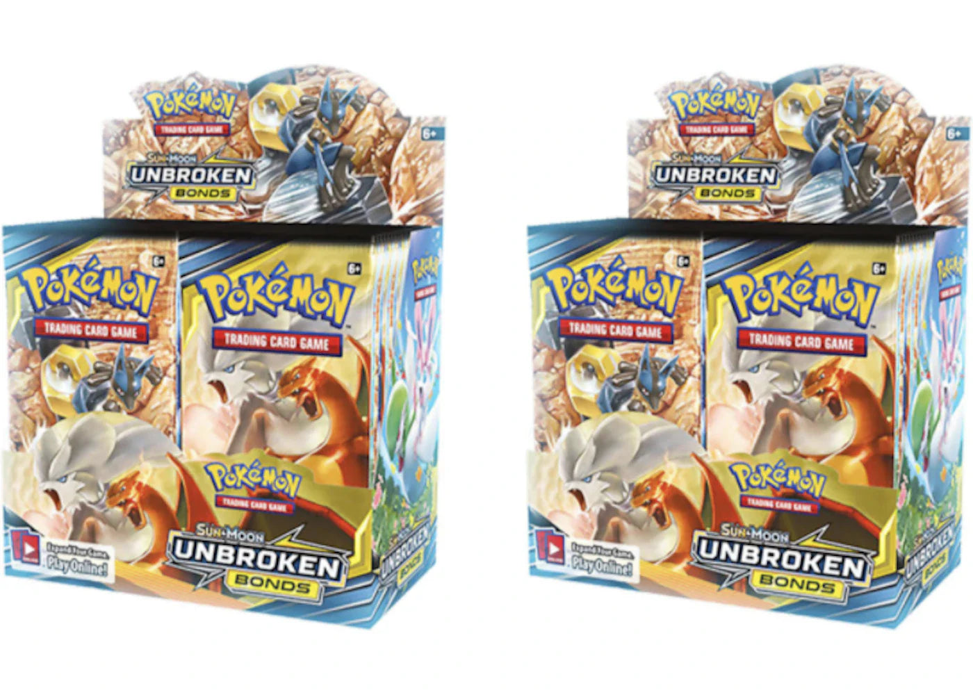 Pokémon 2019 Pokemon Sun & Moon Unbroken Bonds Booster Box 2X Lot