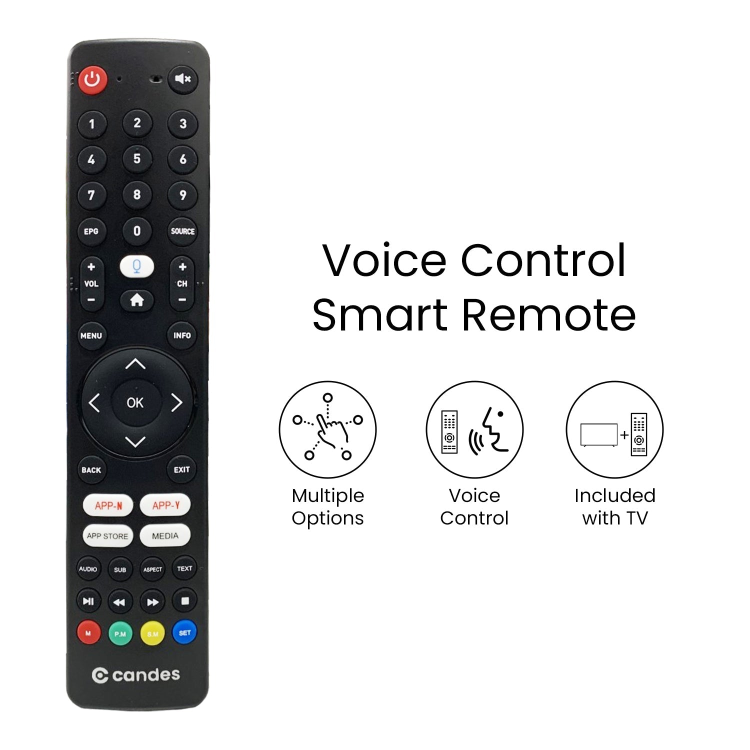 Candes 43 Inches 4K Ultra HD Smart LED TV (Black) - view 7