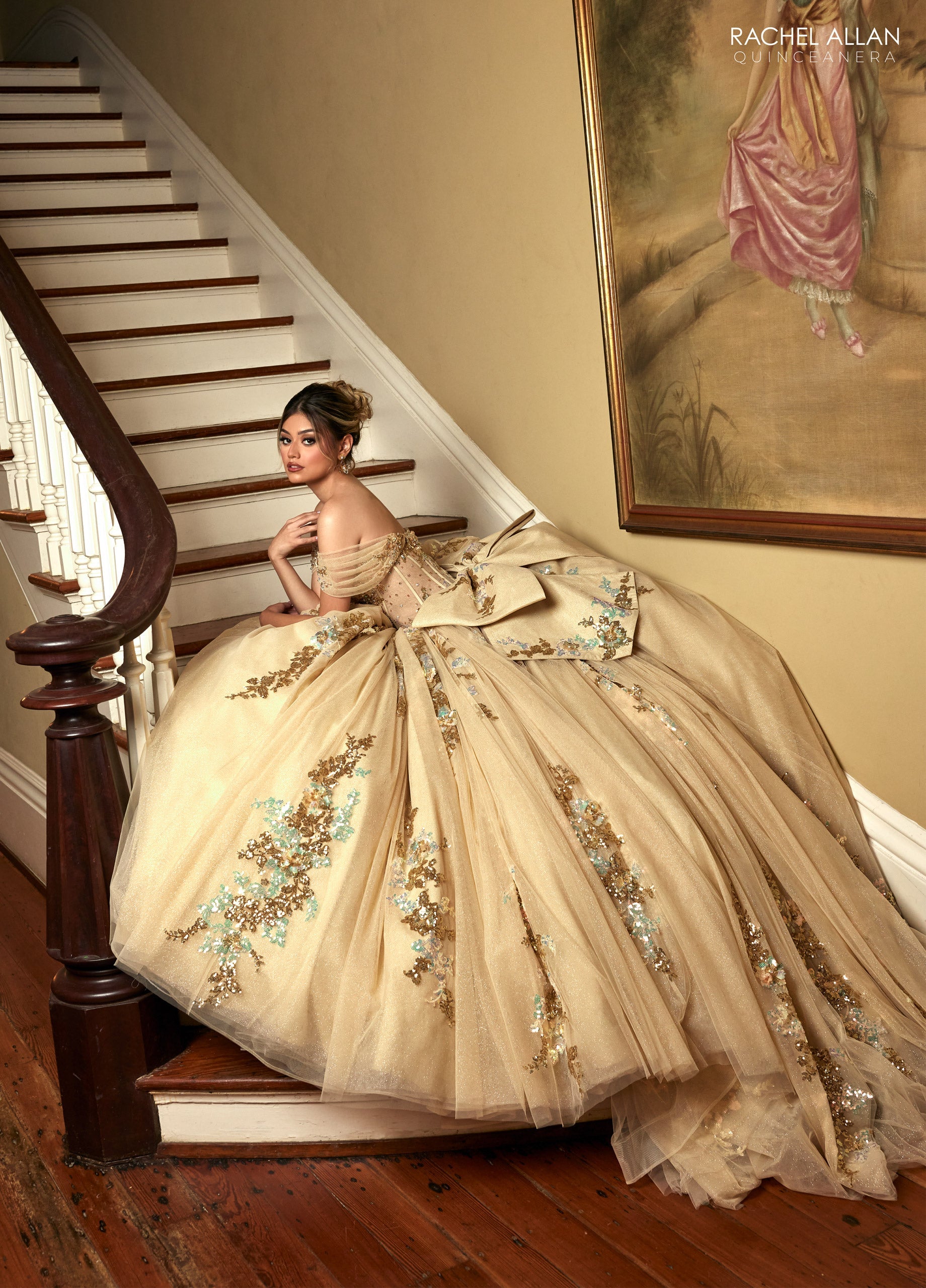 Mary's Bridal Sheer Corset Quinceanera Dress by Rachel Allan RQ2224 - view 6