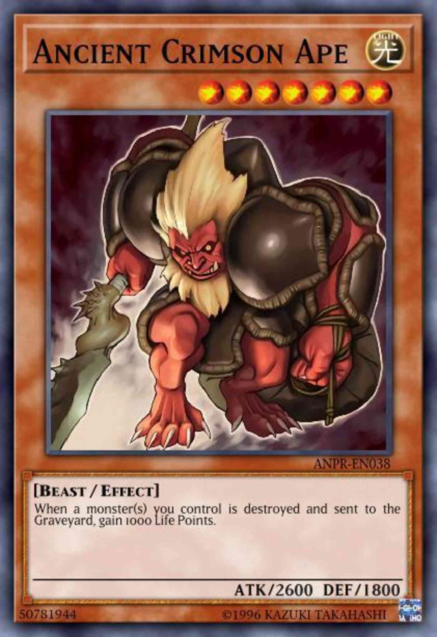 Yu-Gi-Oh! Ancient Crimson Ape - ANPR-EN038 - Common - Unlimited