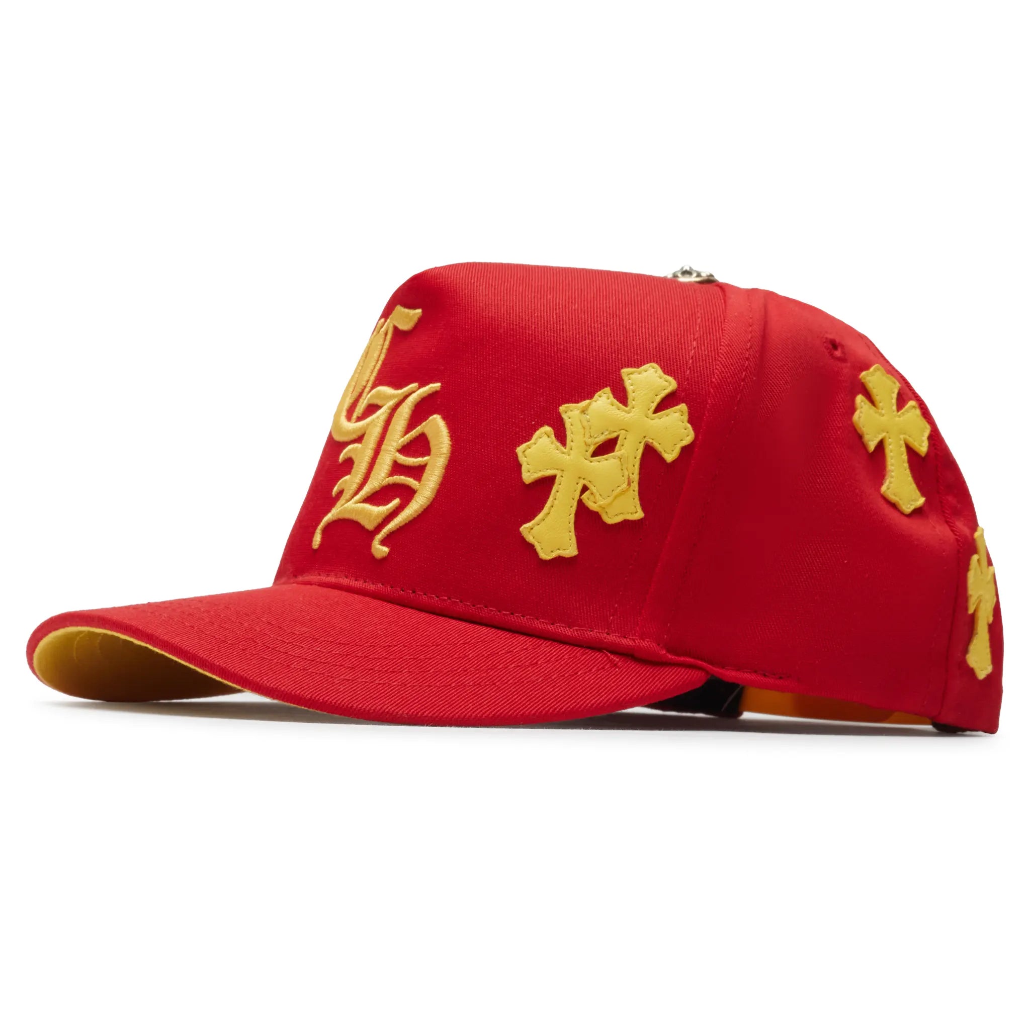 Chrome Hearts Cross Patch Red Yellow Baseball Cap - view 5