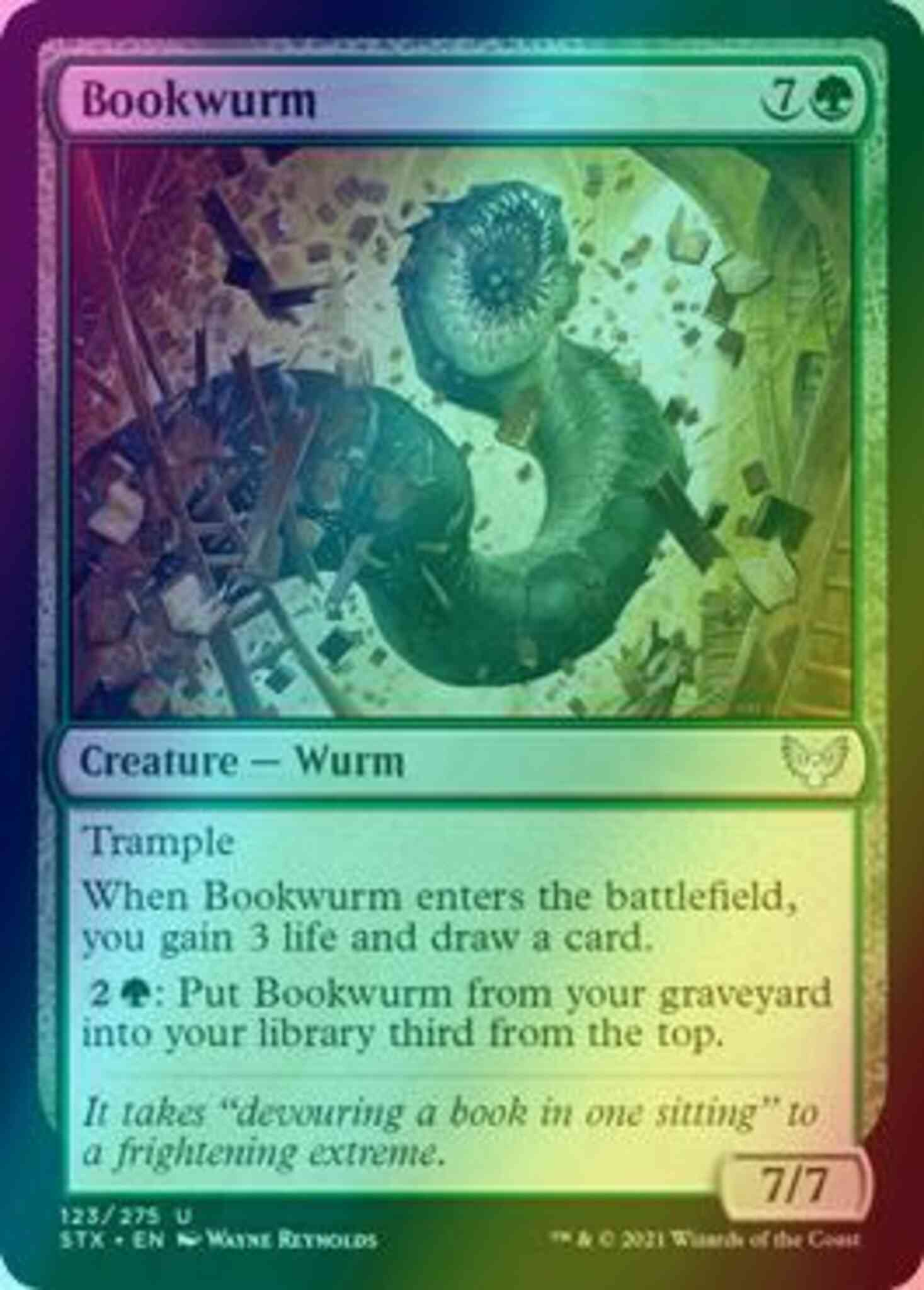 Bookwurm 123 strixhaven – Magic Bookwurm [123] [Strixhaven: School of Mages] [Foil]