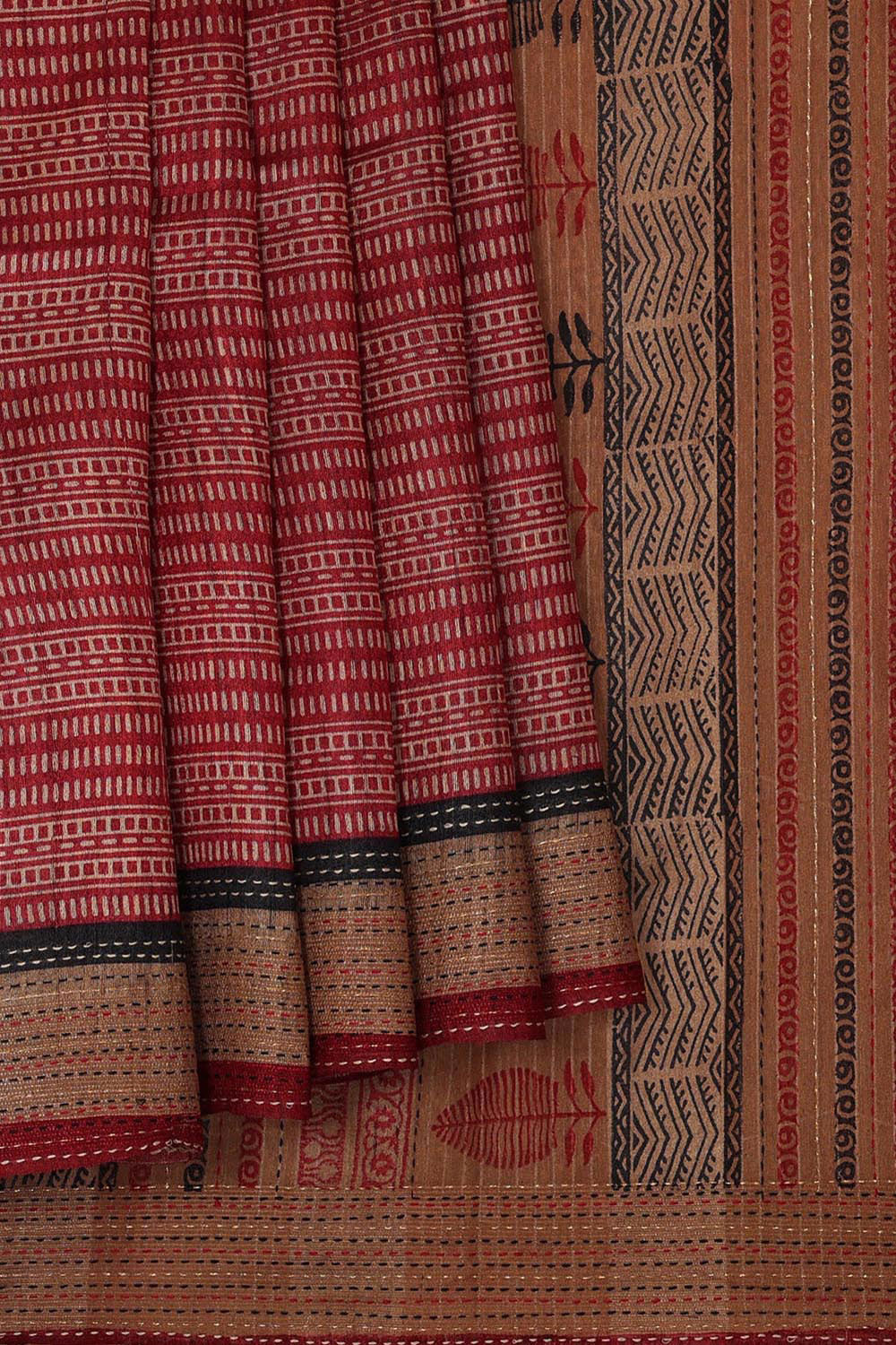 Kalanjali Gorgeous Maroon Saree – Women's