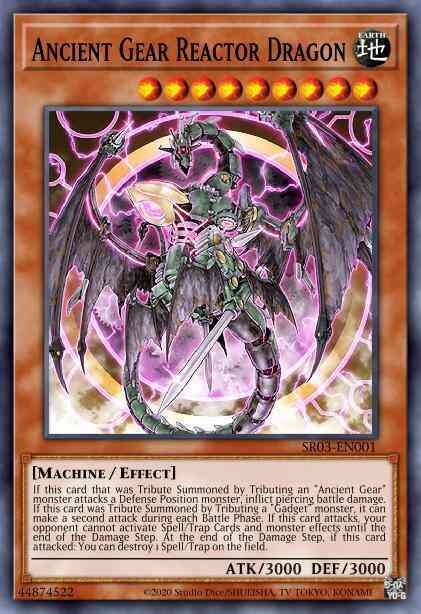 Yu-Gi-Oh! Ancient Gear Reactor Dragon - SR03-EN001 - Ultra Rare - Unlimited