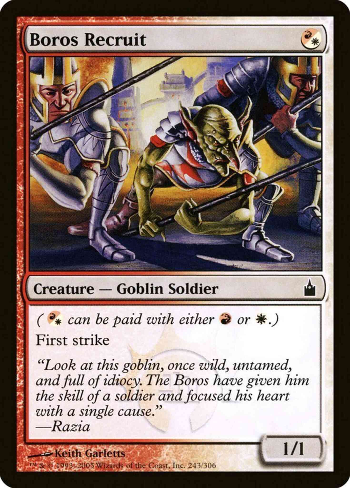 Boros recruit 243 – Magic Boros Recruit [243] [Ravnica City Of Guilds] [Non-Foil]