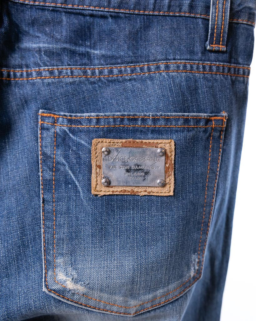Dolce & Gabbana 2000S Japan Denim Pants Y2K Style - view 5