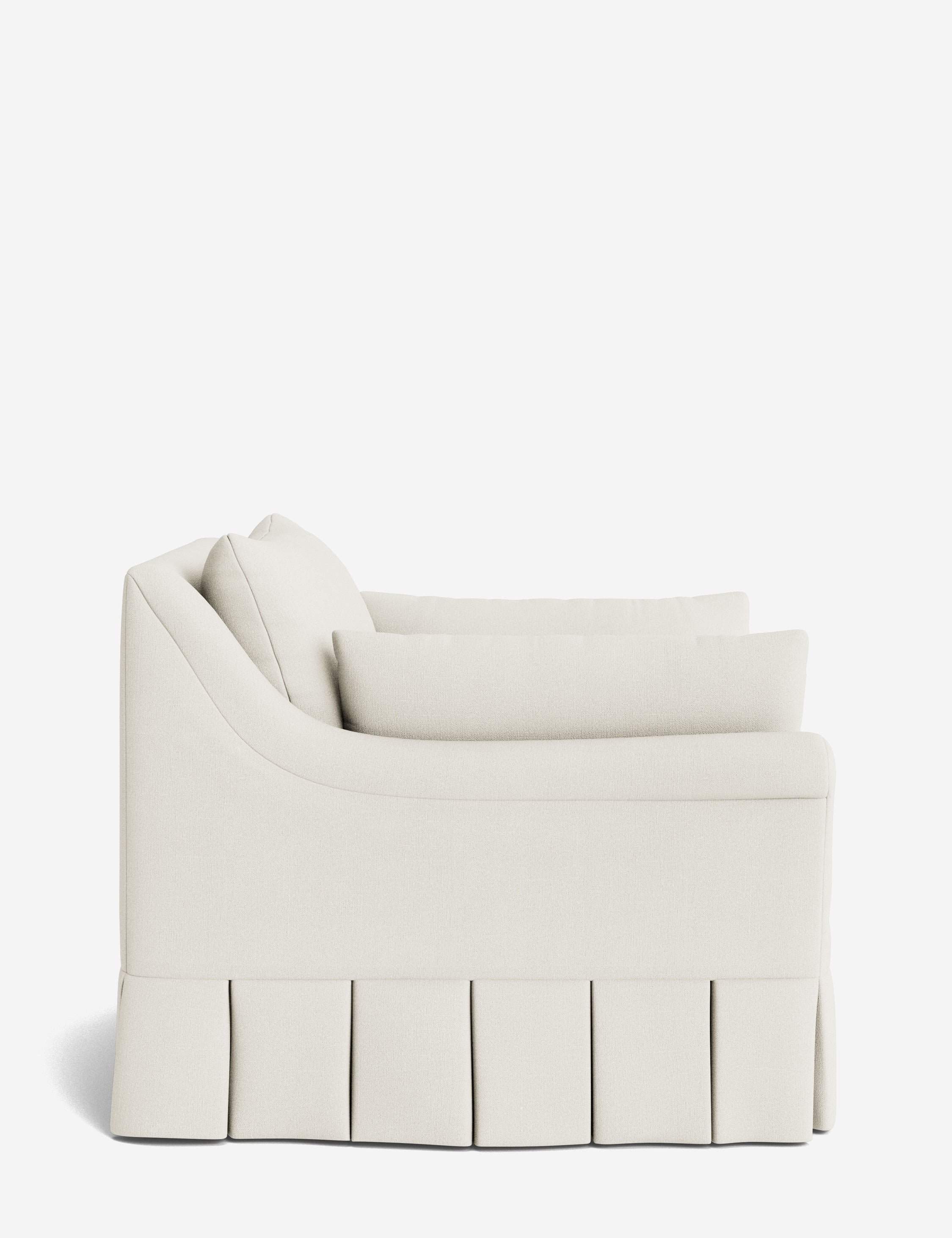 Lulu and Georgia Portola Rolled Arm Luxe Depth Pleated Chair - view 132