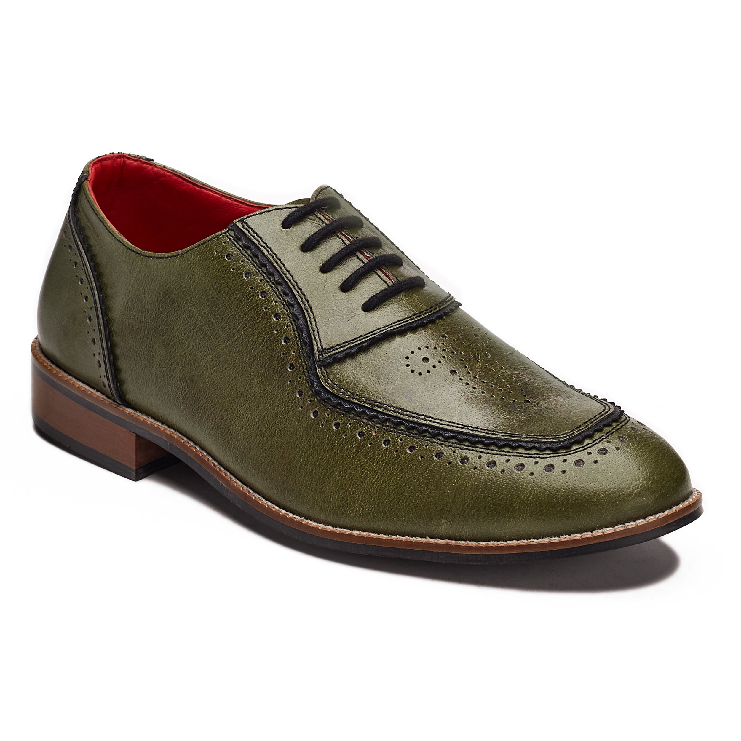 Banjaaran Studio Maharaja Brogues Men – Olive - view 5