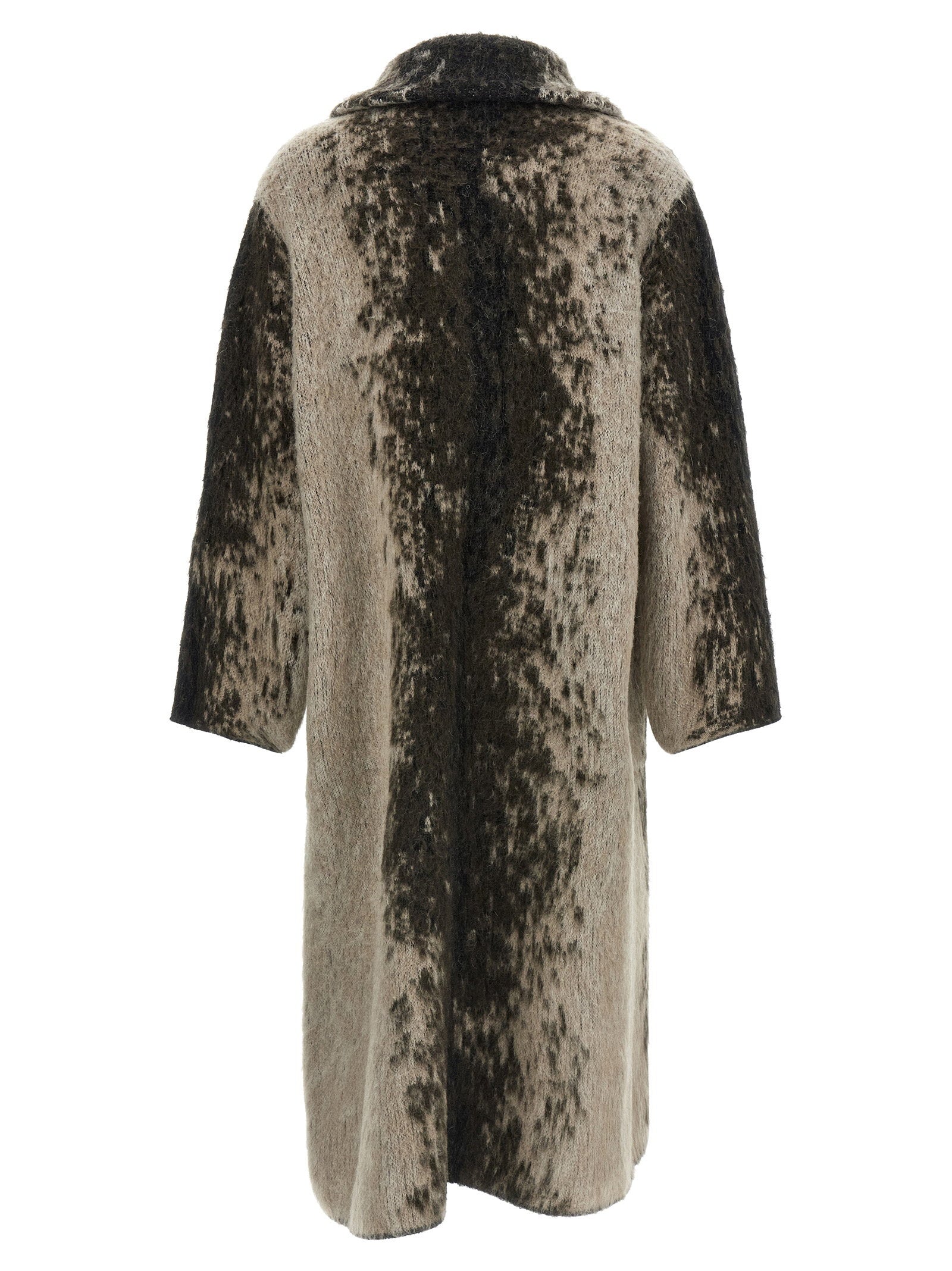 Nude Wool And Alpaca Coat - view 2
