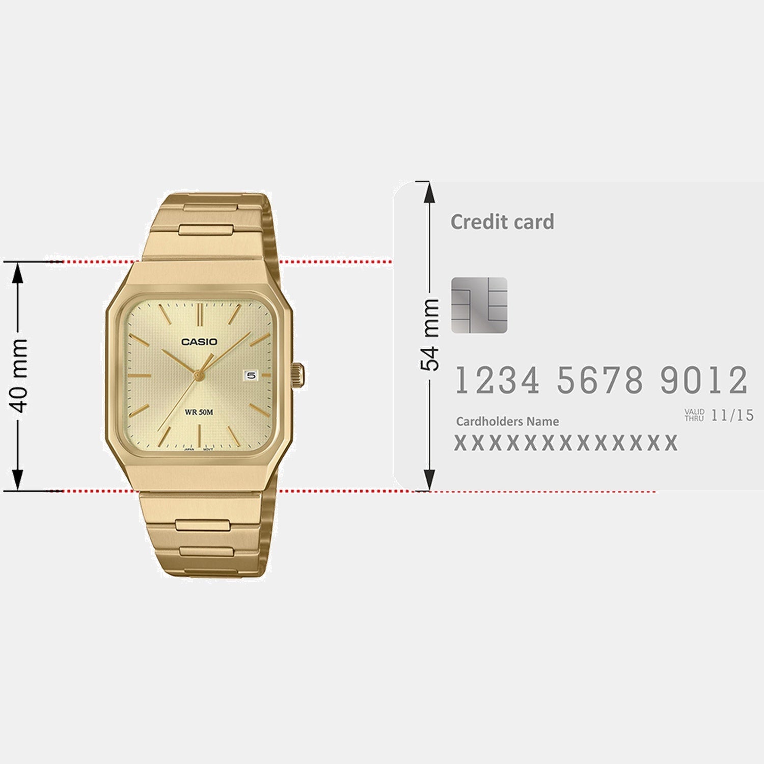 Casio Enticer Men Quartz Gold Dial Analog Stainless Steel Watch A2470 - view 7